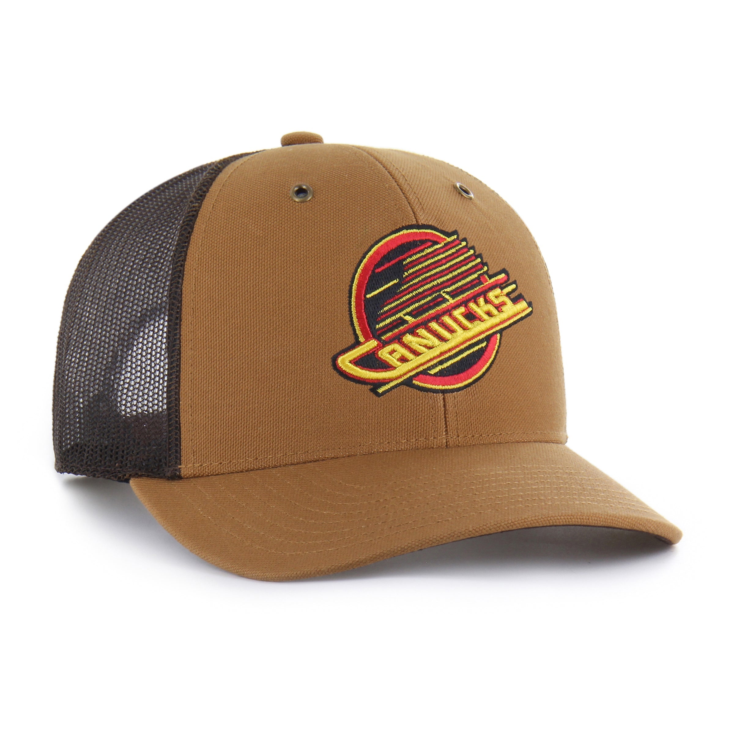 VANCOUVER CANUCKS CARHARTT '47 TRUCKER BROWN