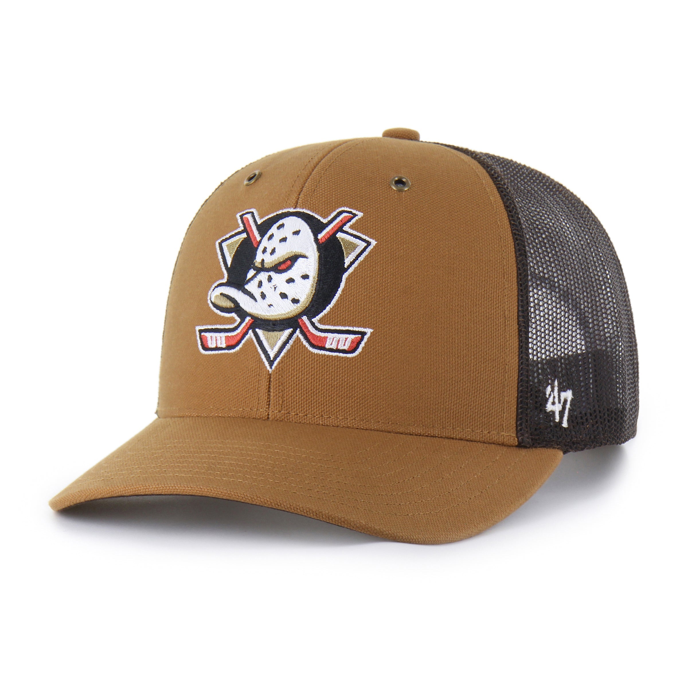 ANAHEIM DUCKS CARHARTT '47 TRUCKER BROWN