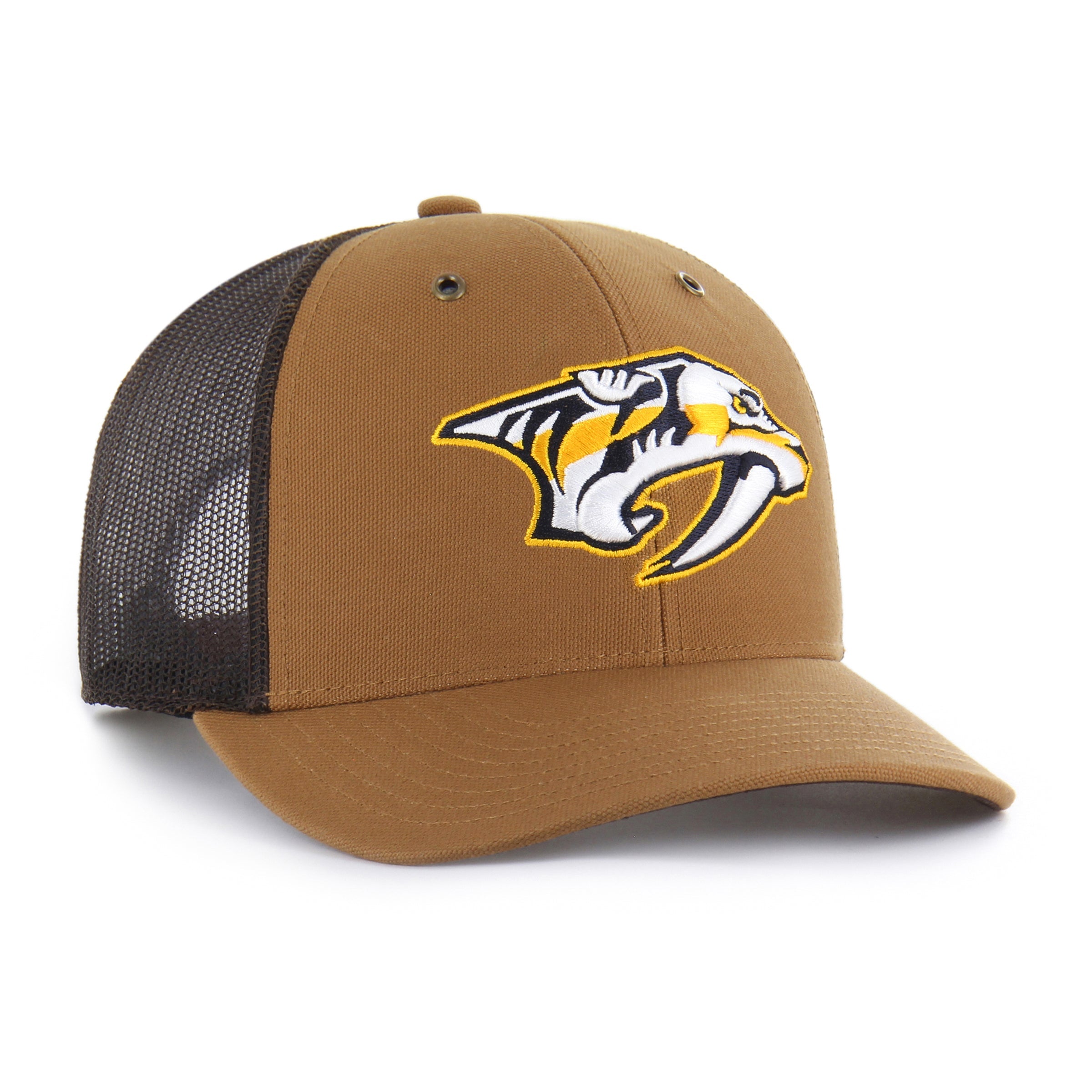 NASHVILLE PREDATORS CARHARTT '47 TRUCKER BROWN