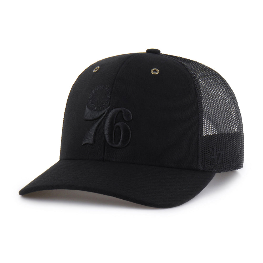PHILADELPHIA 76ERS CARHARTT '47 TRUCKER BLACK
