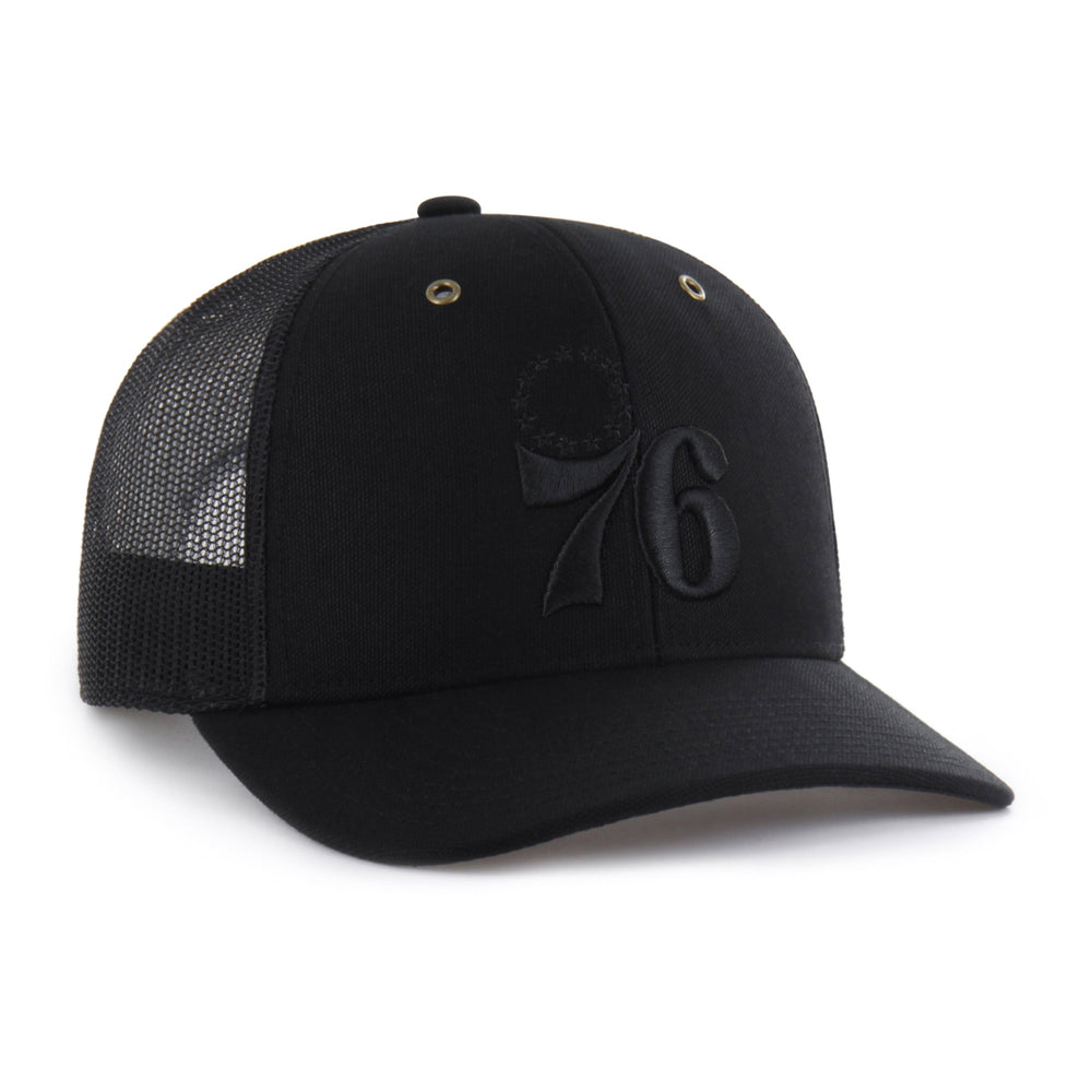 PHILADELPHIA 76ERS CARHARTT '47 TRUCKER BLACK
