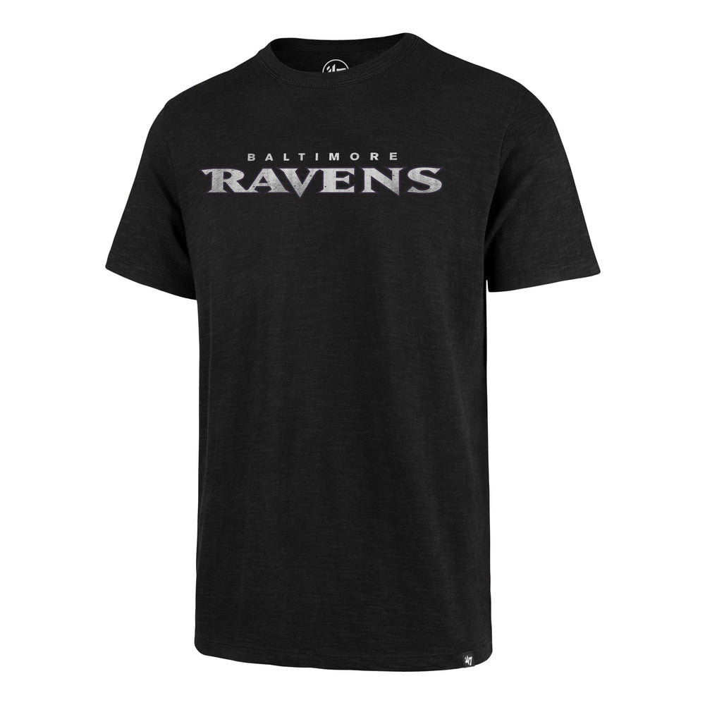 BALTIMORE RAVENS GRIT WORDMARK '47 SCRUM TEE JET BLACK