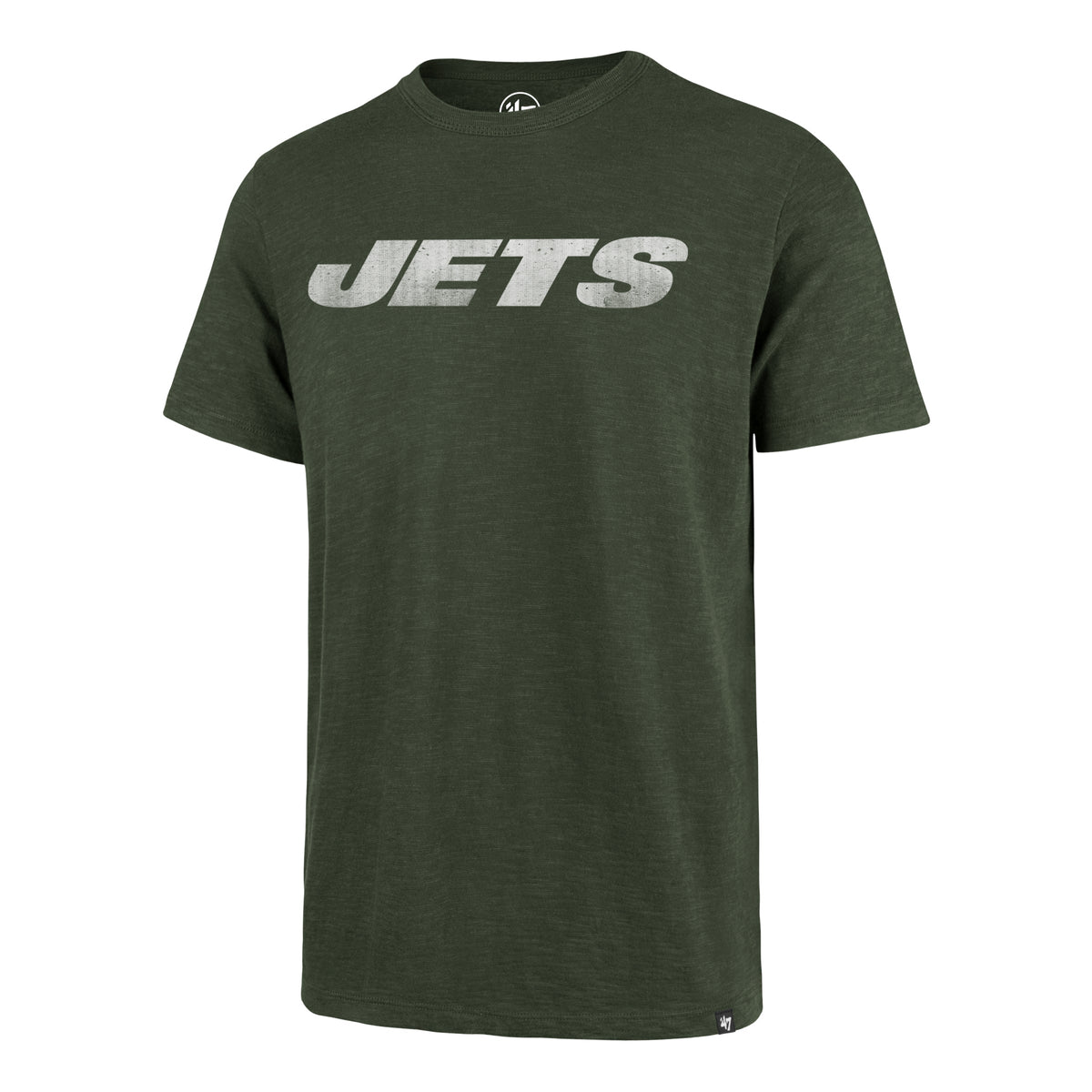 NEW YORK JETS GRIT WORDMARK '47 SCRUM TEE BOTTLE GREEN