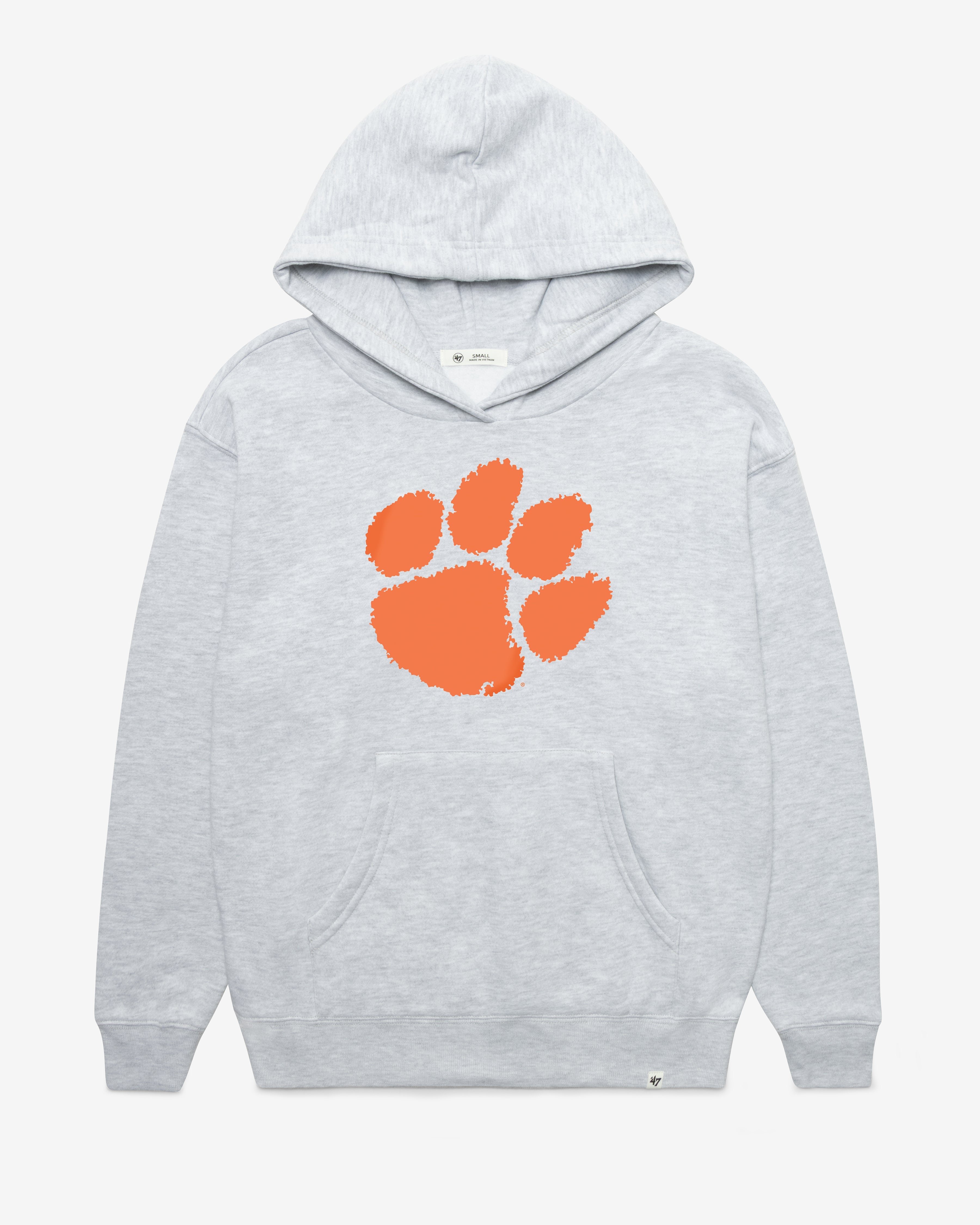 CLEMSON TIGERS IMPRINT '47 NAOMI HOOD WOMENS RELAY GREY