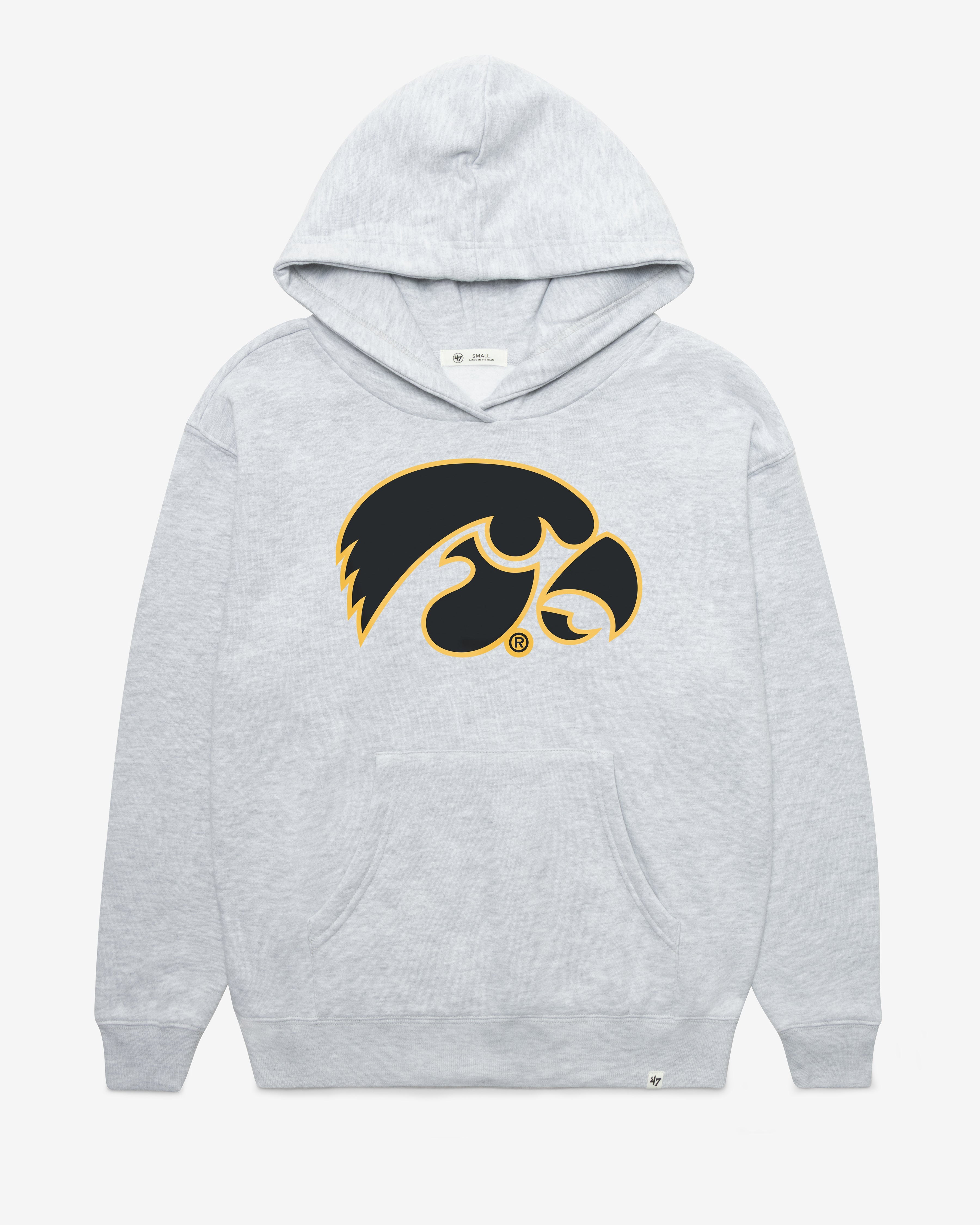 IOWA HAWKEYES IMPRINT '47 NAOMI HOOD WOMENS RELAY GREY