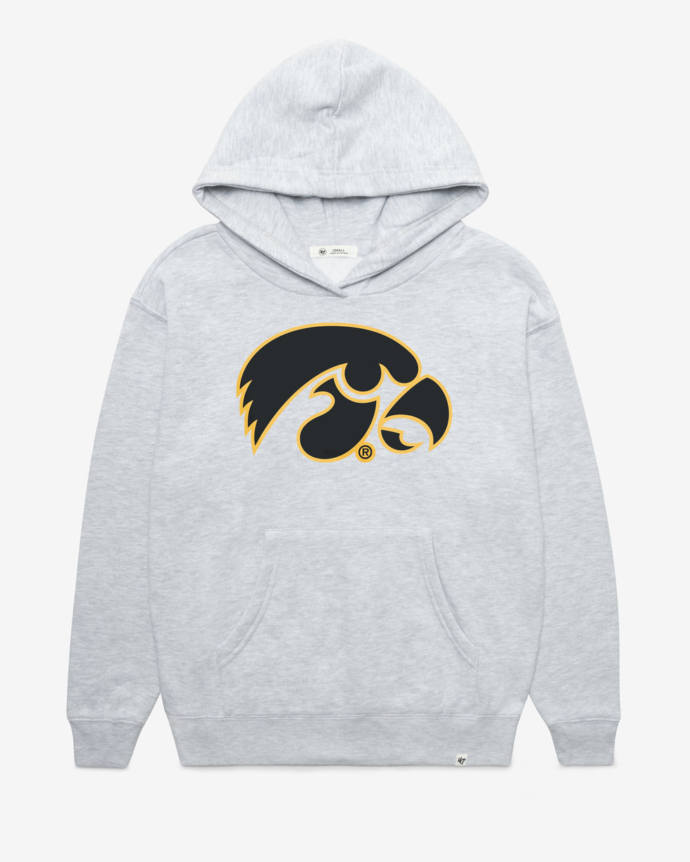 IOWA HAWKEYES IMPRINT '47 NAOMI HOOD WOMENS RELAY GREY