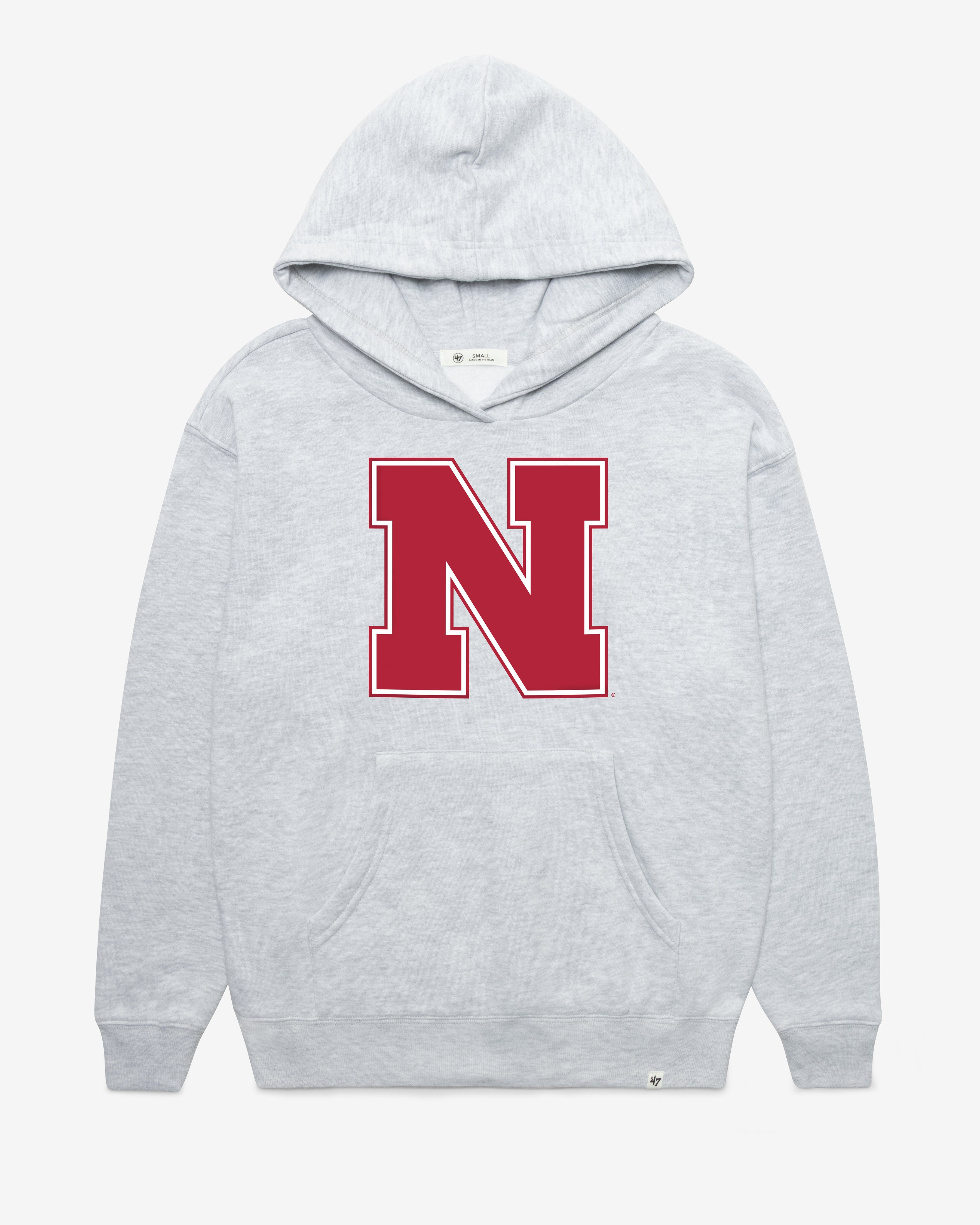NEBRASKA CORNHUSKERS IMPRINT '47 NAOMI HOOD WOMENS RELAY GREY