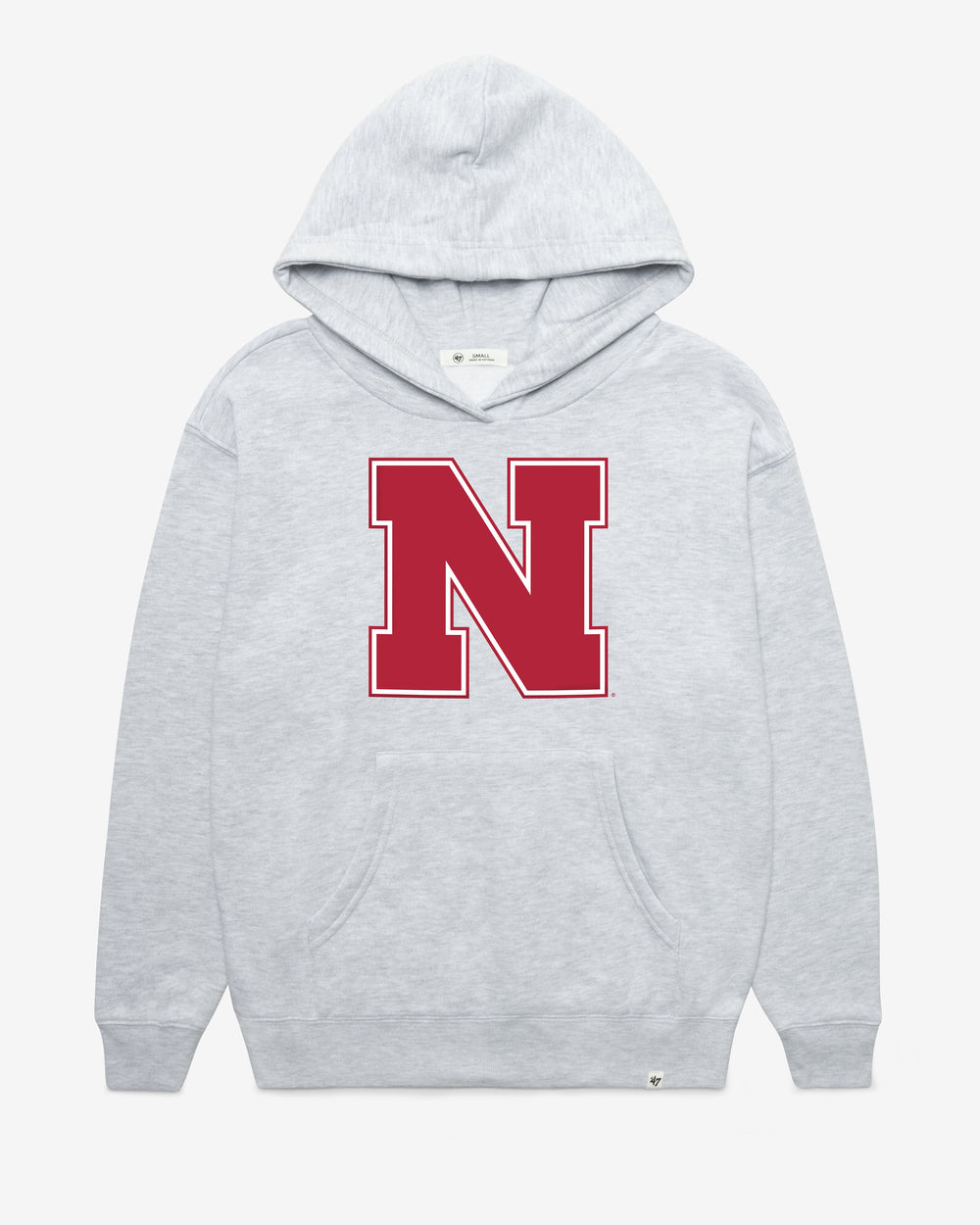 NEBRASKA CORNHUSKERS IMPRINT '47 NAOMI HOOD WOMENS RELAY GREY