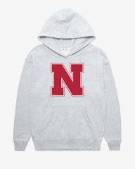 NEBRASKA CORNHUSKERS IMPRINT '47 NAOMI HOOD WOMENS RELAY GREY