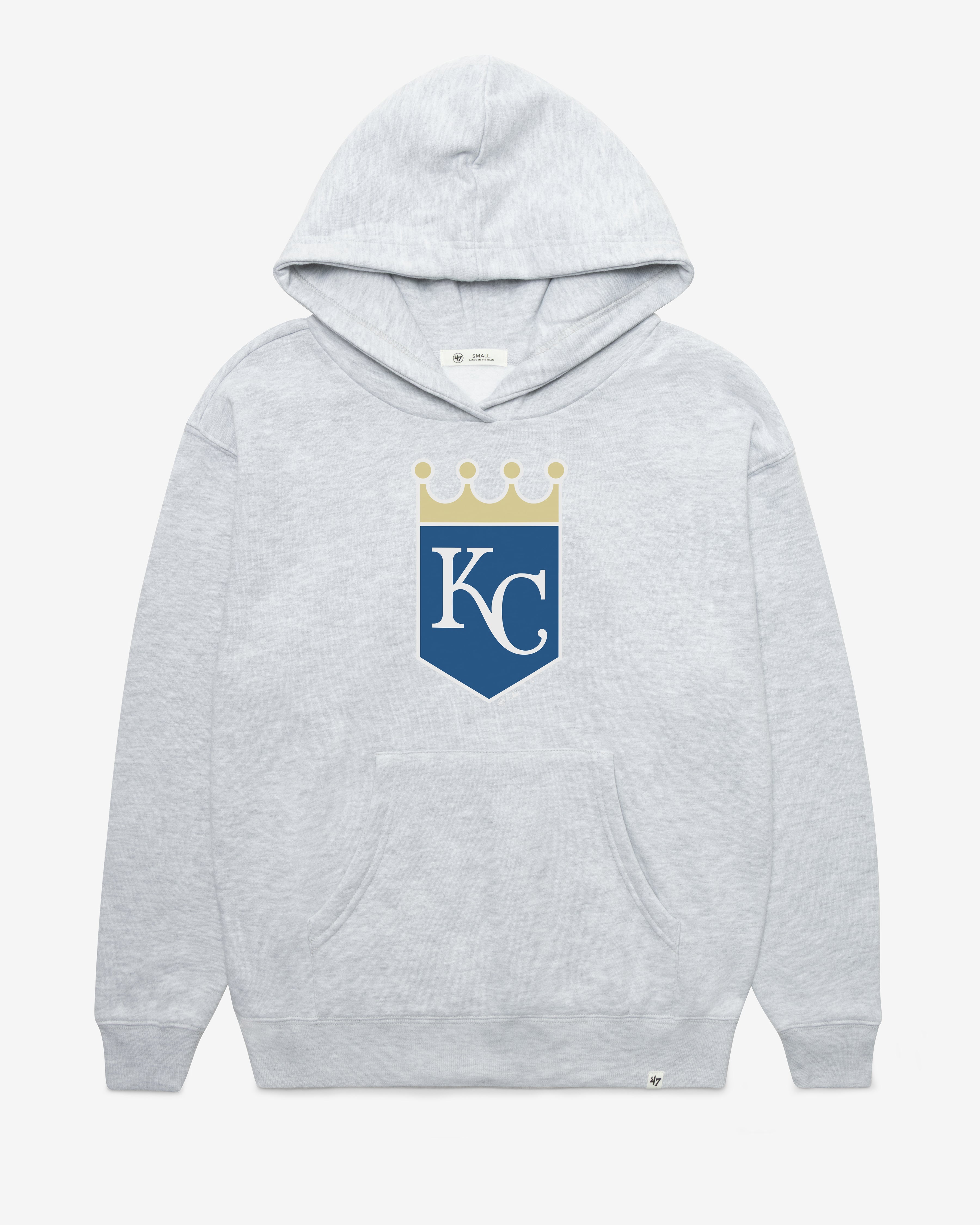 KANSAS CITY ROYALS IMPRINT '47 NAOMI HOOD WOMENS RELAY GREY