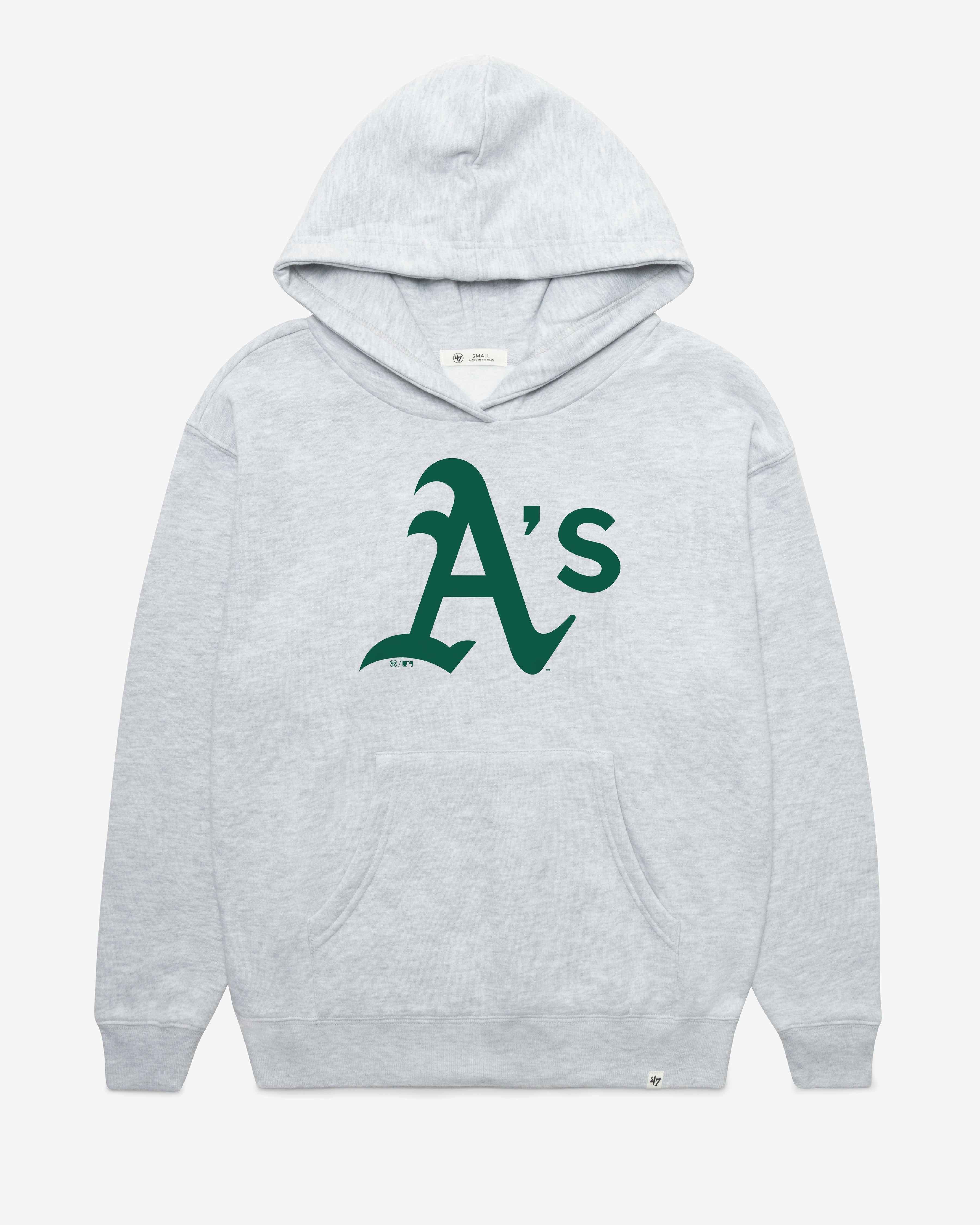 ATHLETICS BASEBALL IMPRINT '47 NAOMI HOOD WOMENS RELAY GREY