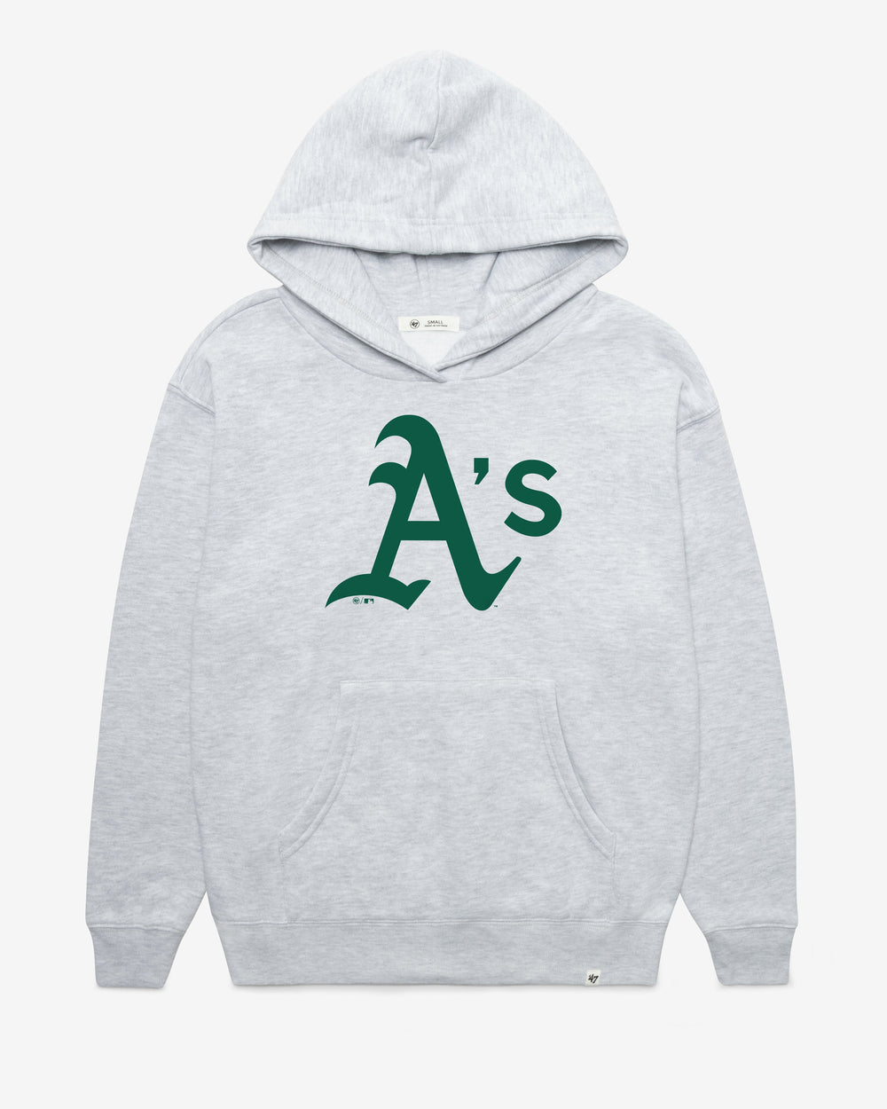 ATHLETICS BASEBALL IMPRINT '47 NAOMI HOOD WOMENS RELAY GREY