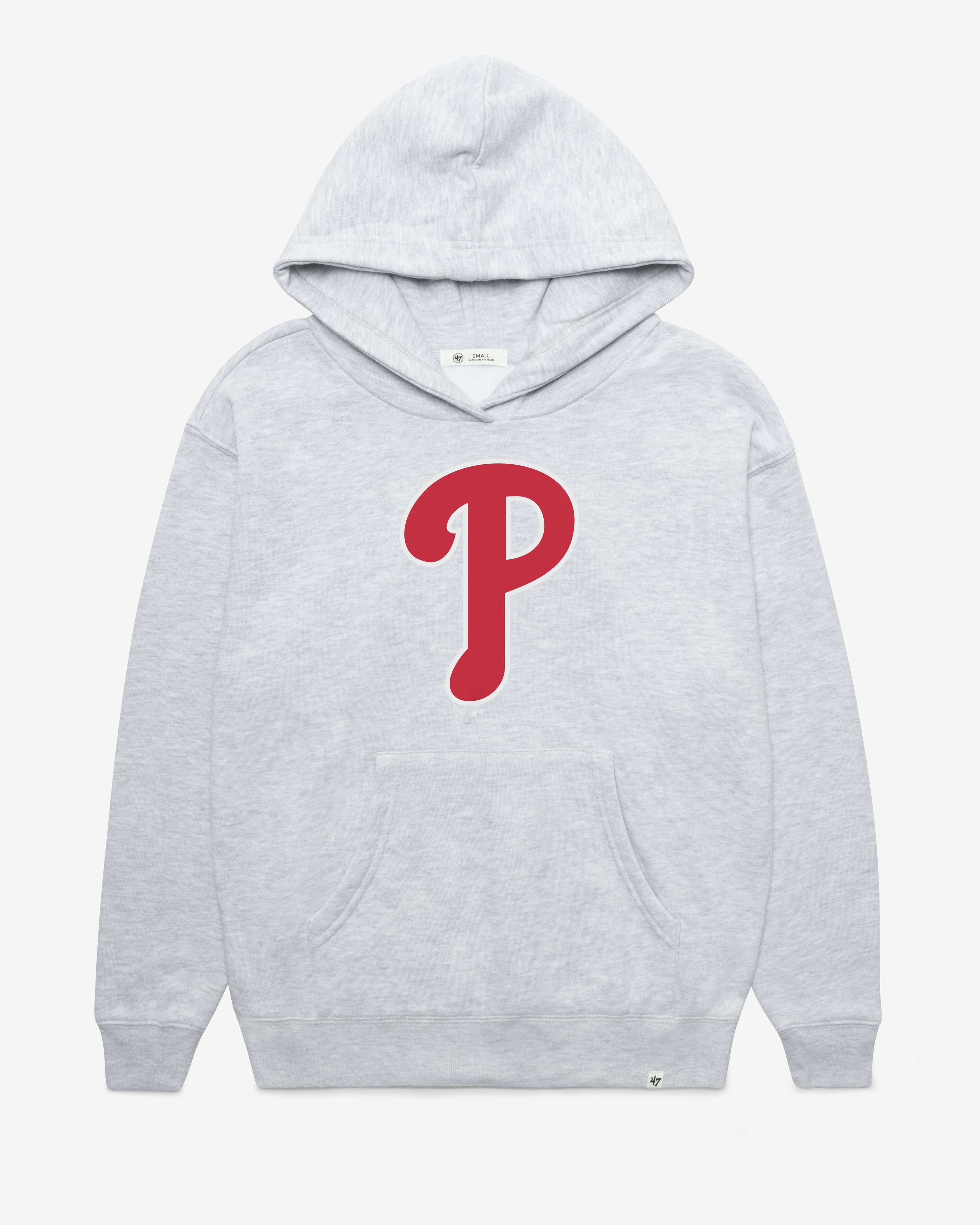 PHILADELPHIA PHILLIES IMPRINT '47 NAOMI HOOD WOMENS RELAY GREY