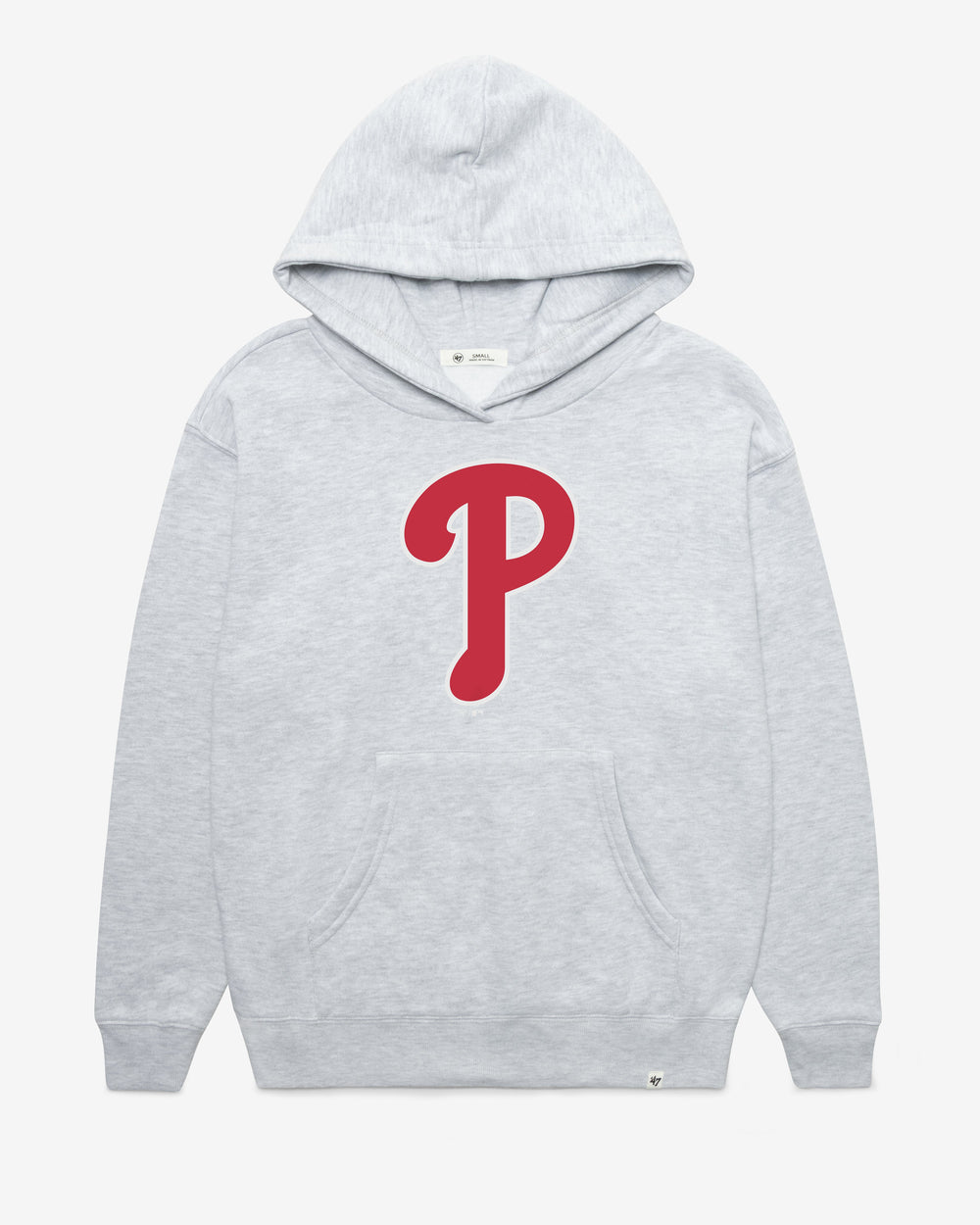 PHILADELPHIA PHILLIES IMPRINT '47 NAOMI HOOD WOMENS RELAY GREY