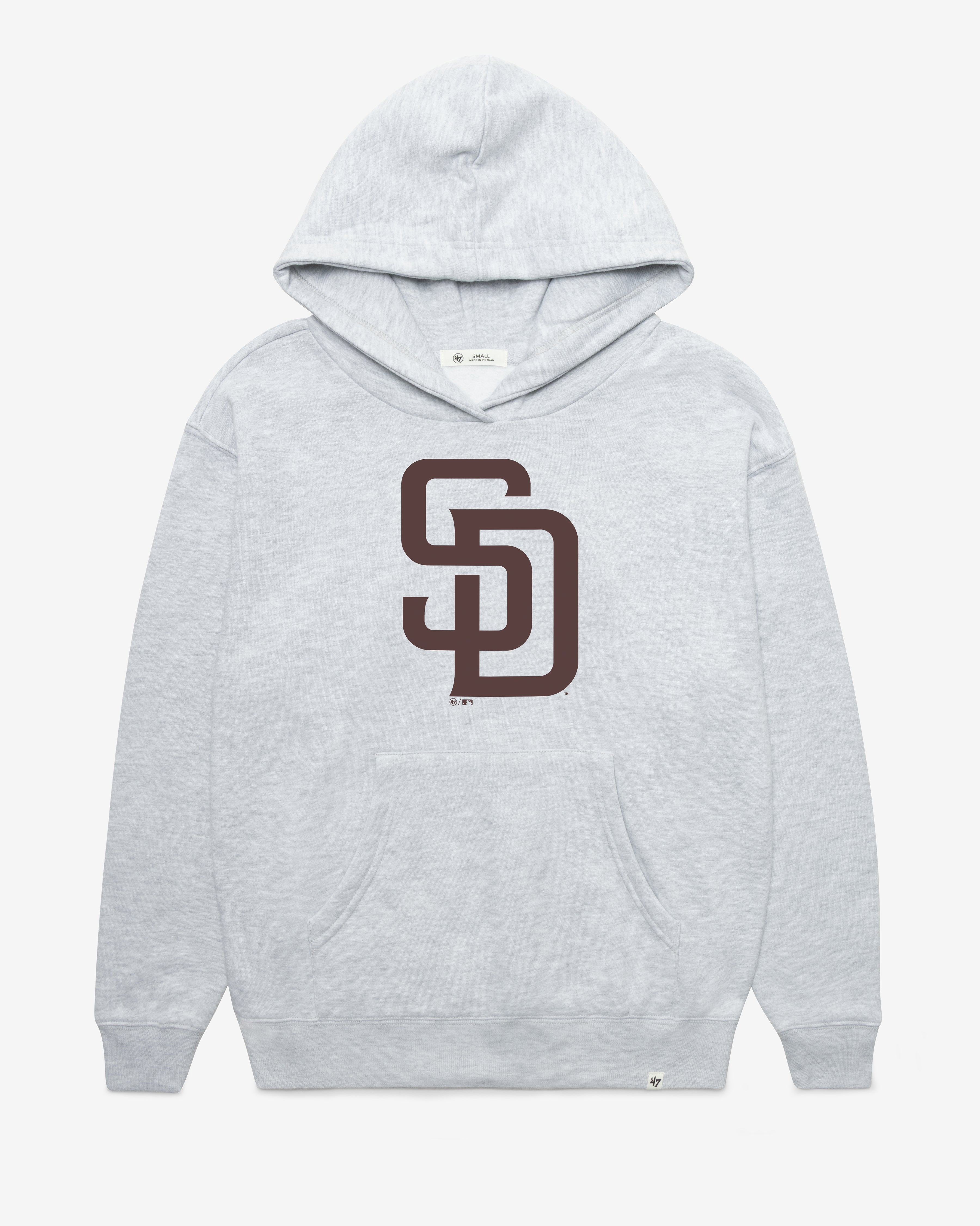 SAN DIEGO PADRES IMPRINT '47 NAOMI HOOD WOMENS RELAY GREY