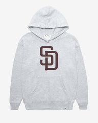 SAN DIEGO PADRES IMPRINT '47 NAOMI HOOD WOMENS RELAY GREY