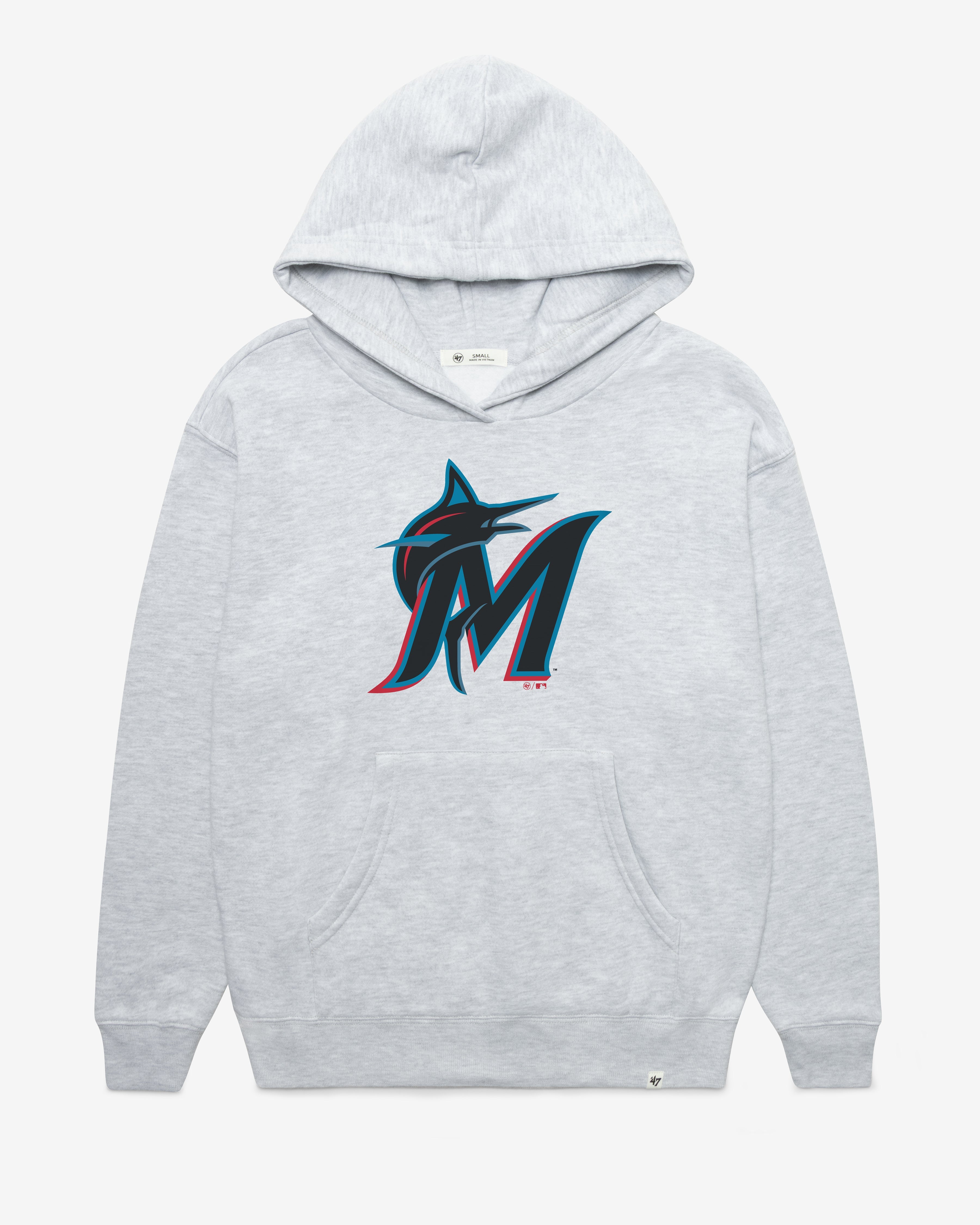 MIAMI MARLINS IMPRINT '47 NAOMI HOOD WOMENS RELAY GREY