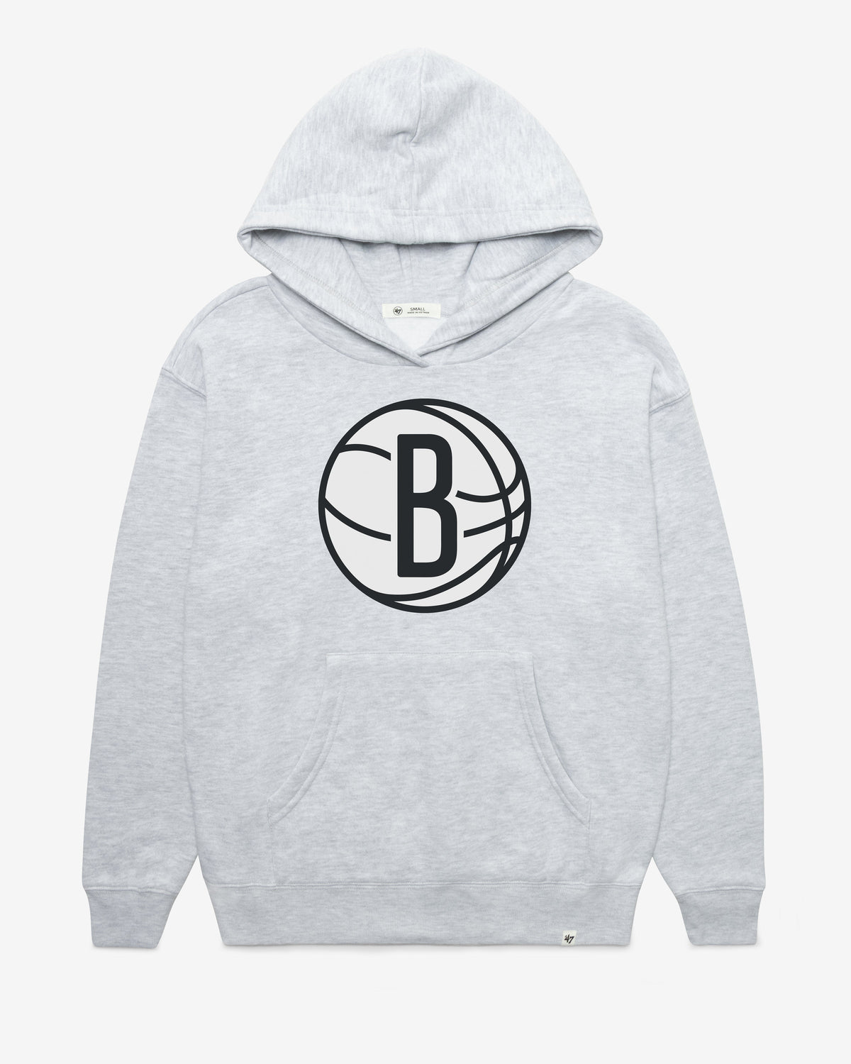 BROOKLYN NETS IMPRINT '47 NAOMI HOOD WOMENS RELAY GREY