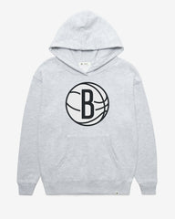 BROOKLYN NETS IMPRINT '47 NAOMI HOOD WOMENS RELAY GREY