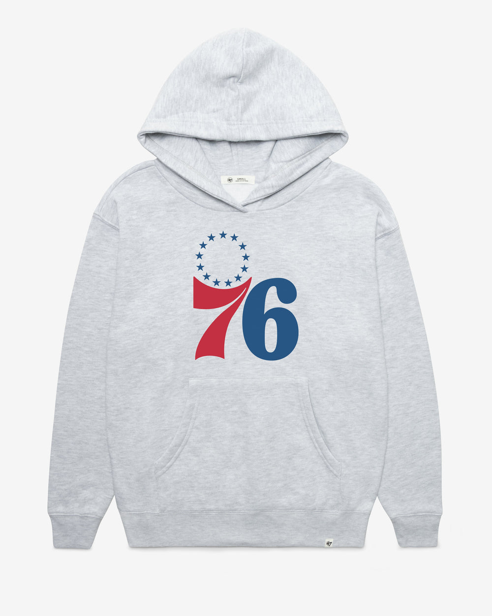 PHILADELPHIA 76ERS IMPRINT '47 NAOMI HOOD WOMENS RELAY GREY