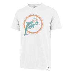 MIAMI DOLPHINS HISTORIC GRIT '47 SCRUM TEE WHITE WASH