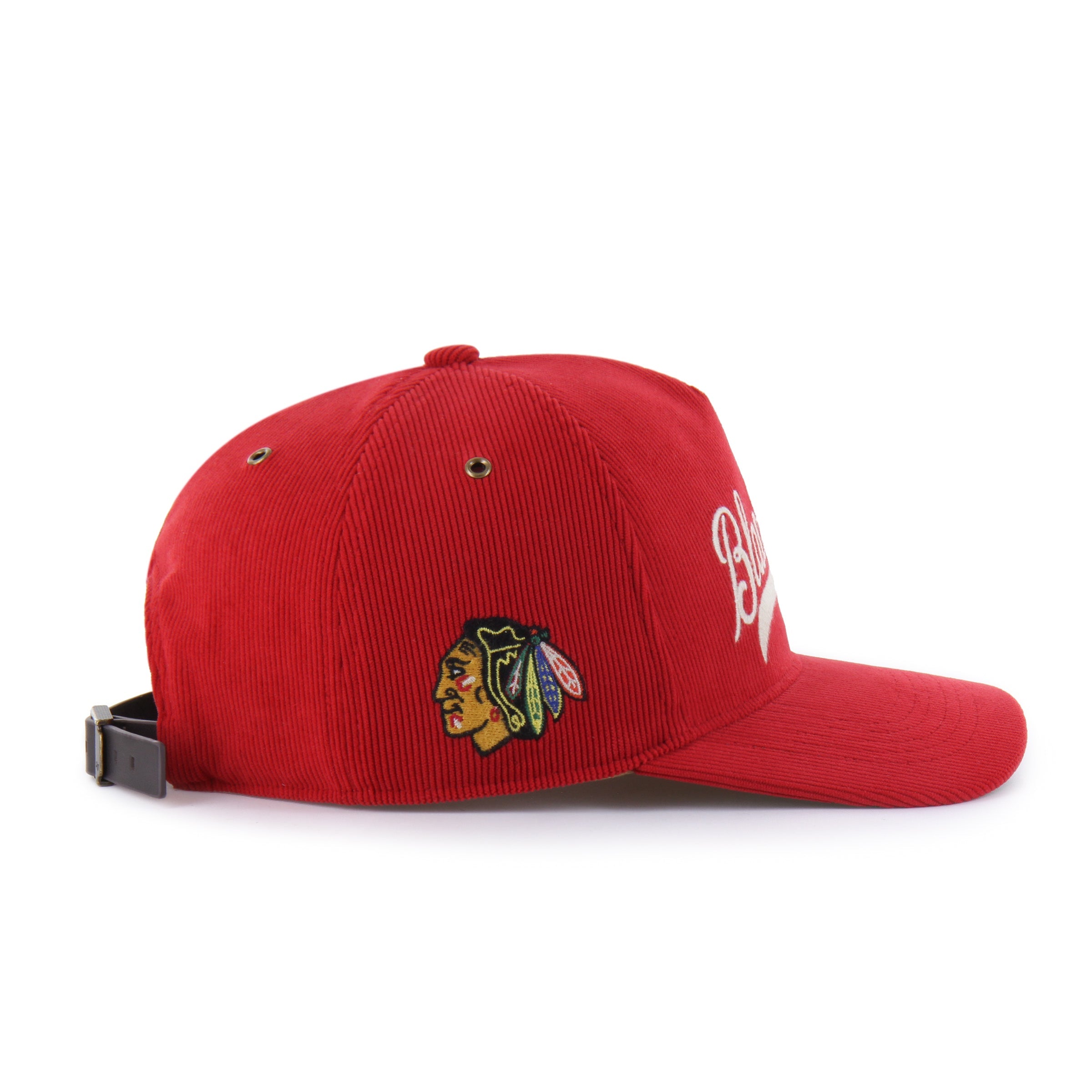 CHICAGO BLACKHAWKS GRANDSTAND CORD '47 HITCH RF RELAXED FIT RED