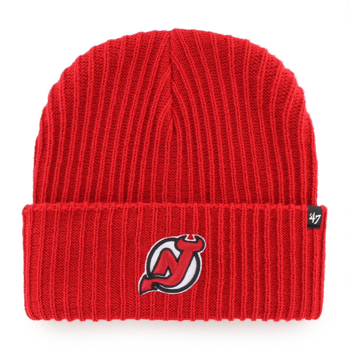 NEW JERSEY DEVILS HARBOR '47 CUFF KNIT RED