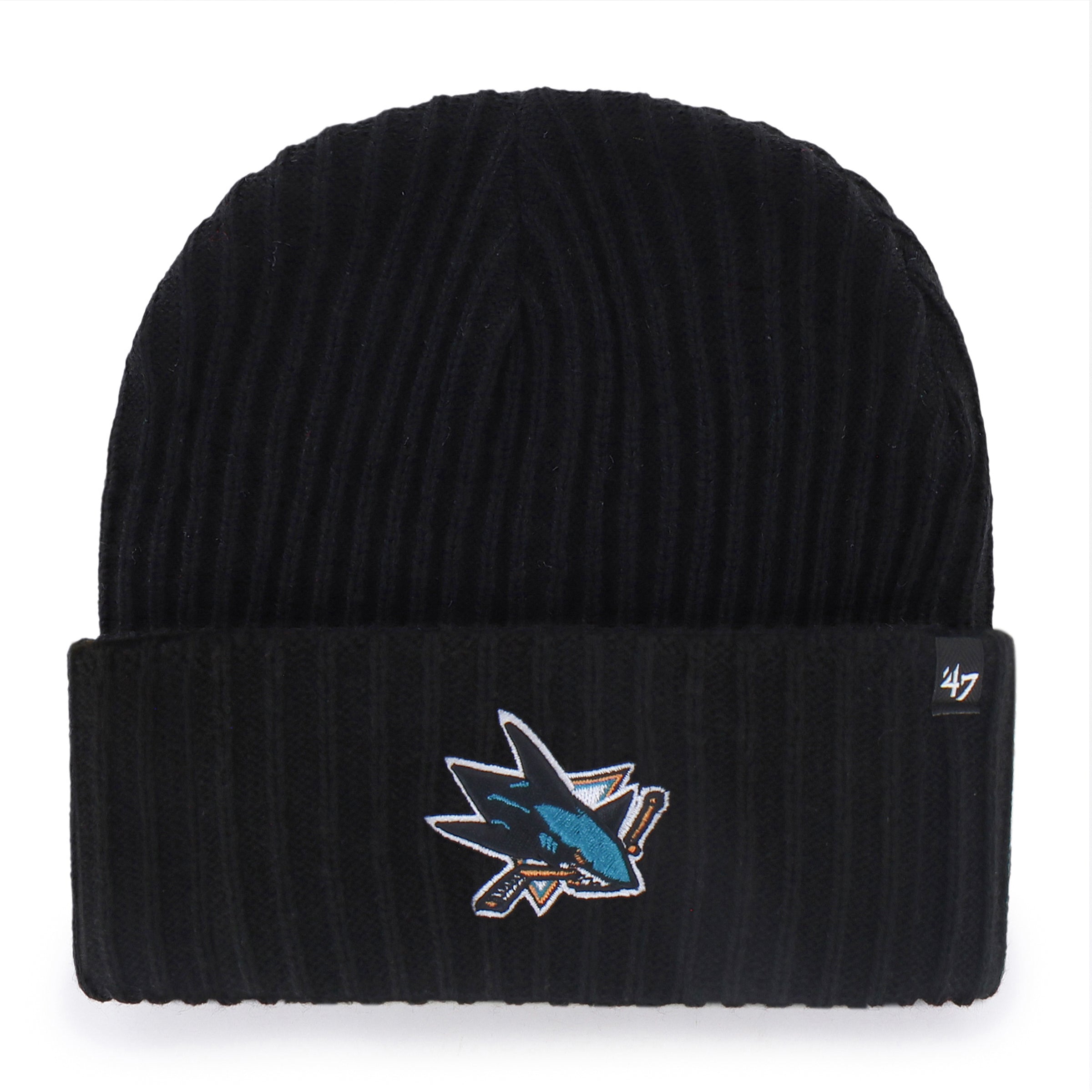 SAN JOSE SHARKS HARBOR '47 CUFF KNIT BLACK