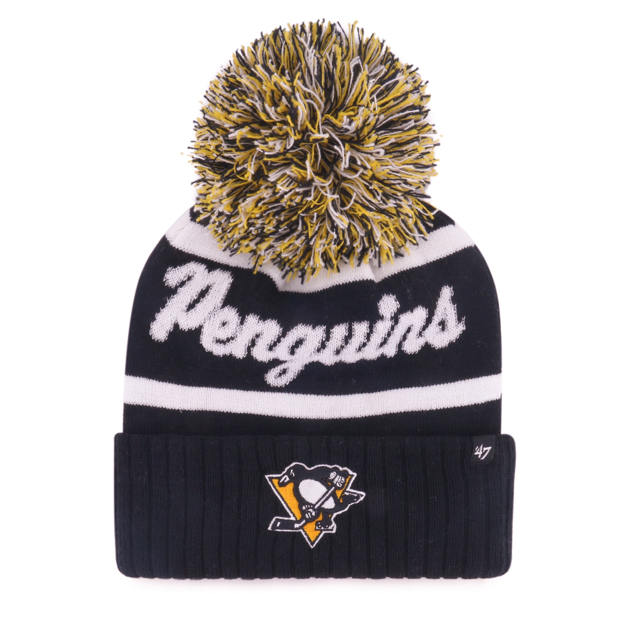PITTSBURGH PENGUINS SPIRITED '47 CUFF KNIT BLACK