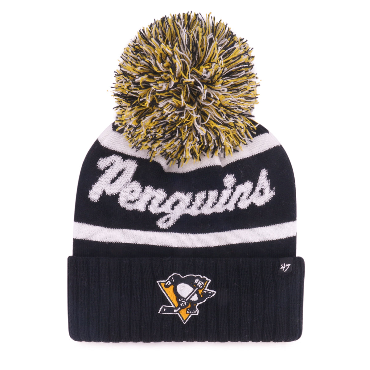 PITTSBURGH PENGUINS SPIRITED '47 CUFF KNIT BLACK