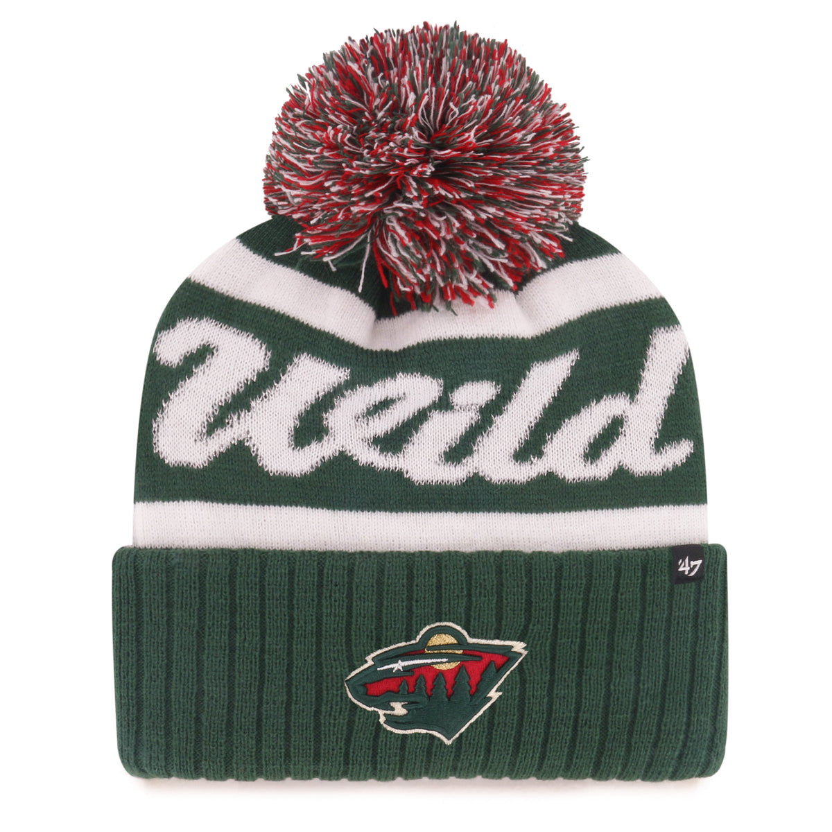 MINNESOTA WILD SPIRITED '47 CUFF KNIT DARK GREEN