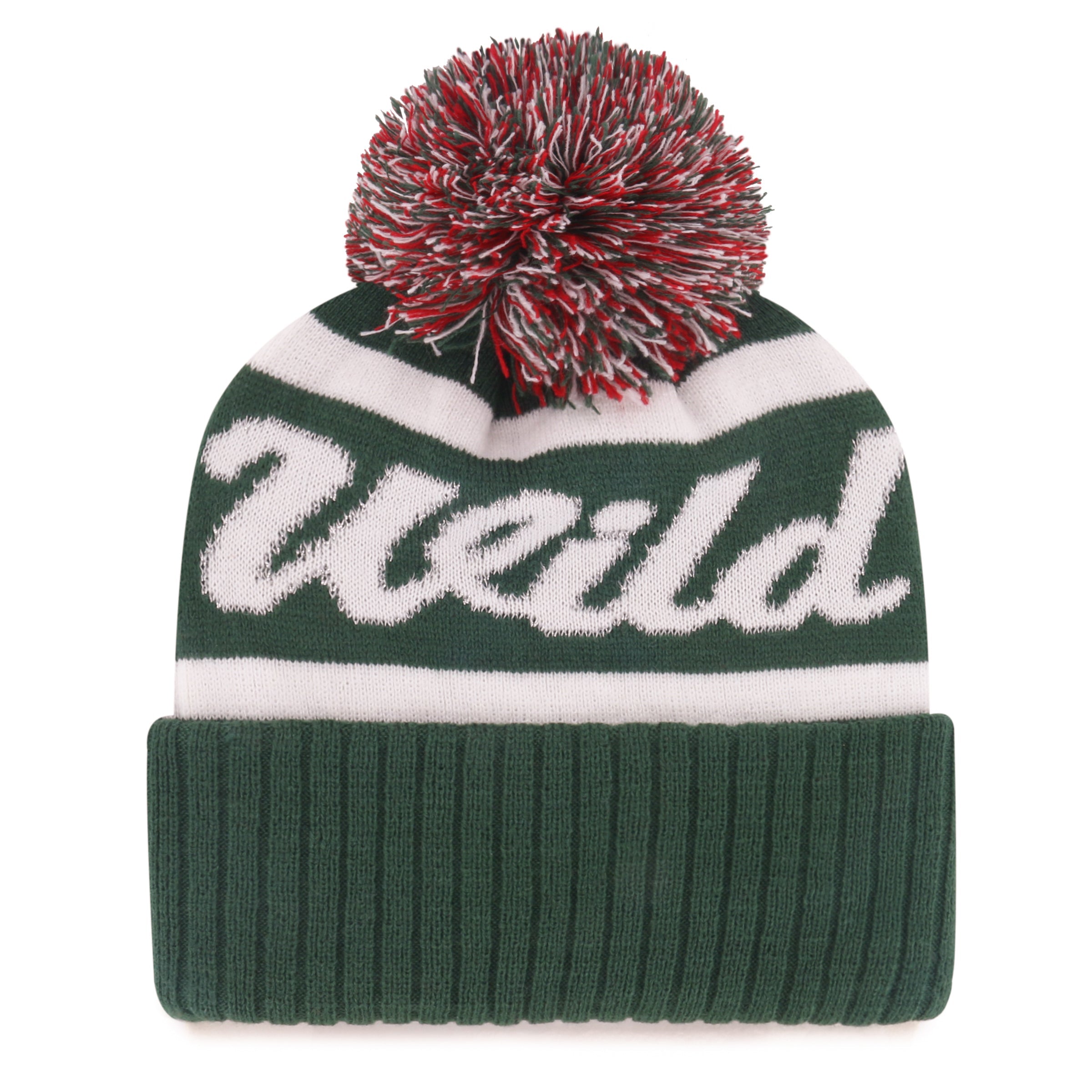 MINNESOTA WILD SPIRITED '47 CUFF KNIT DARK GREEN