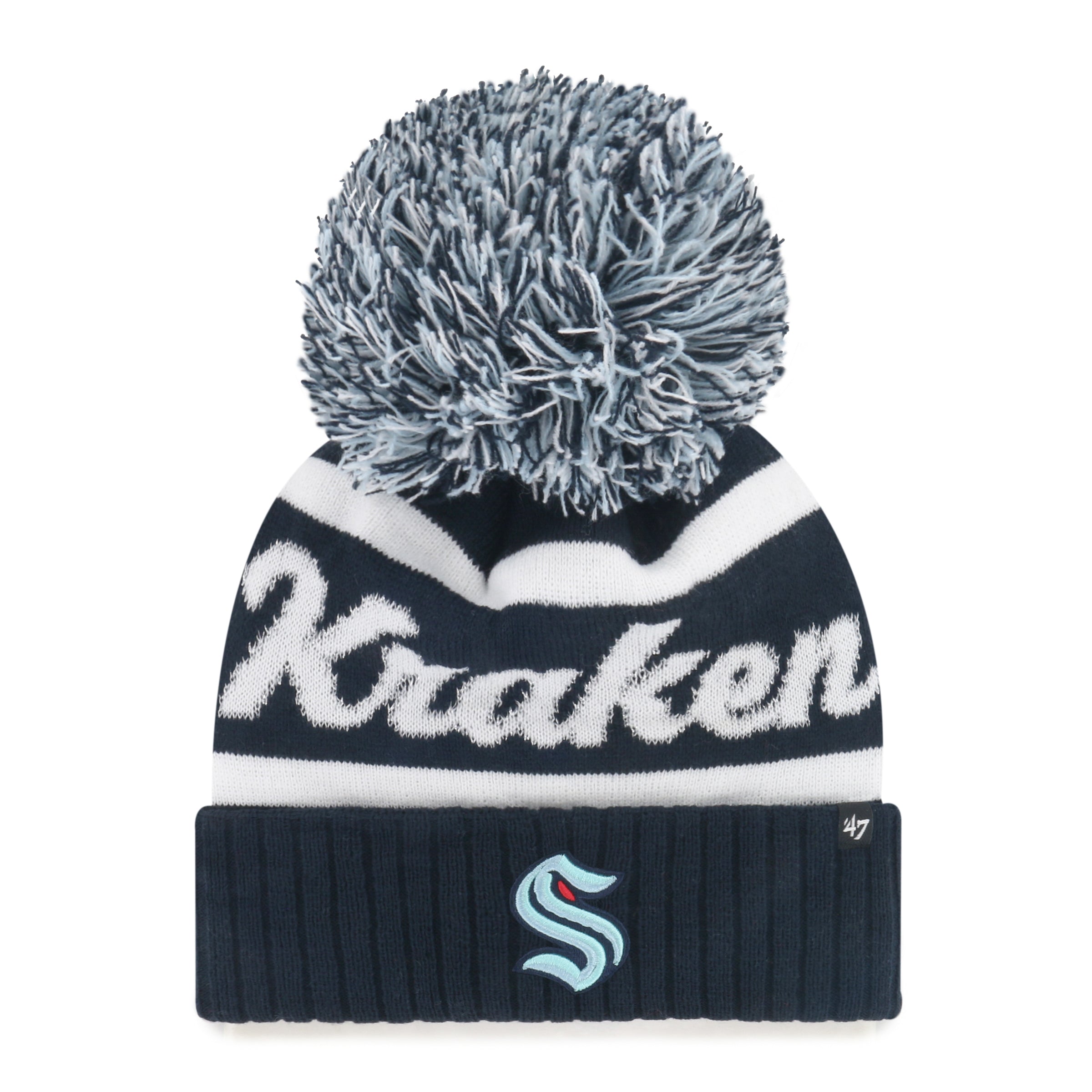 SEATTLE KRAKEN SPIRITED '47 CUFF KNIT NAVY
