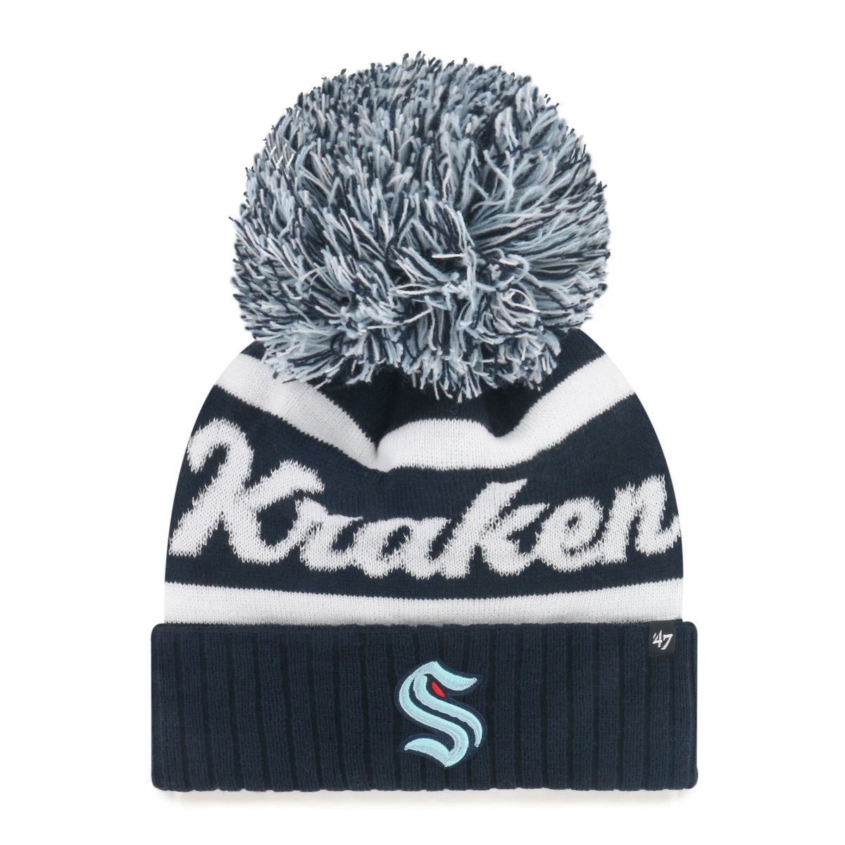 SEATTLE KRAKEN SPIRITED '47 CUFF KNIT NAVY