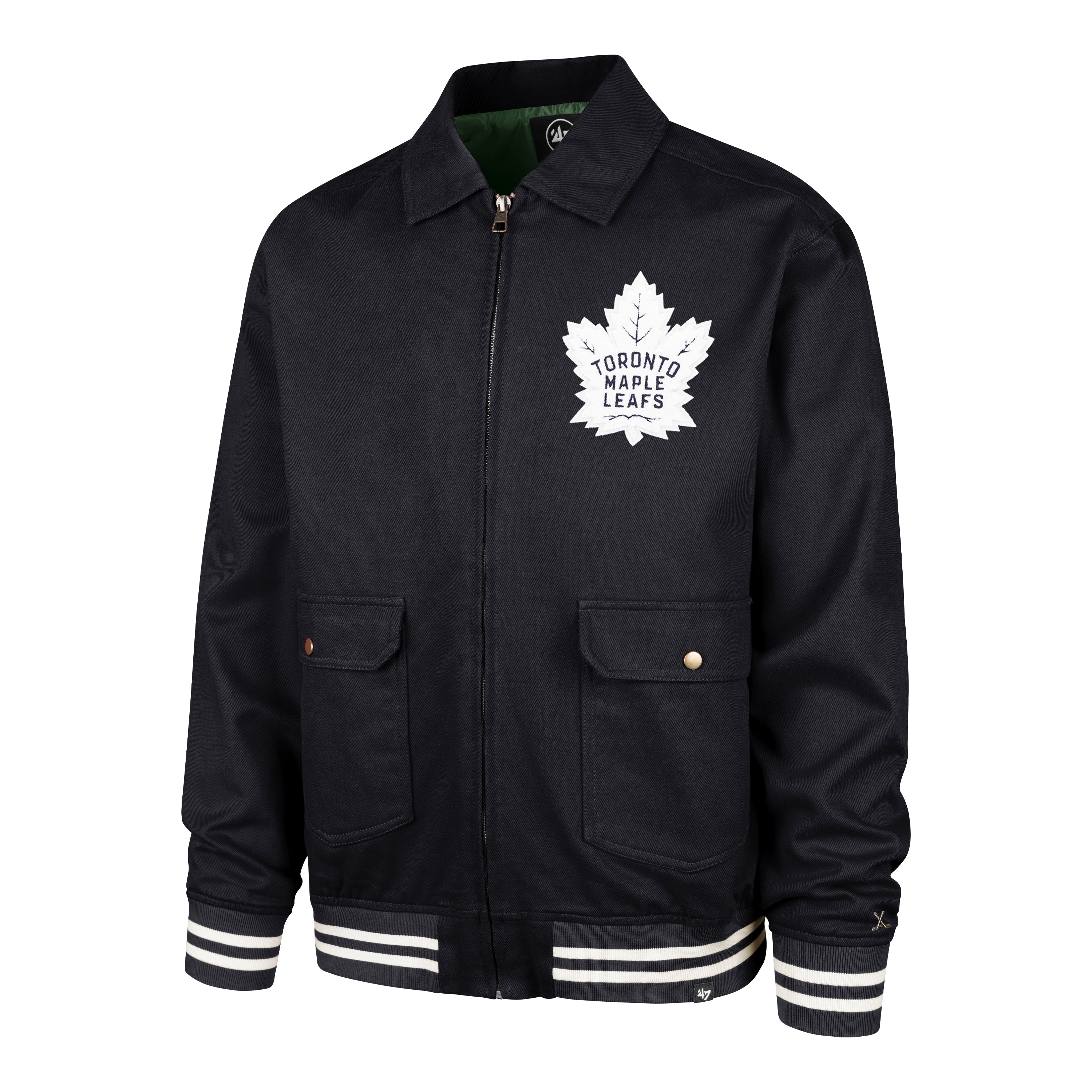 TORONTO MAPLE LEAFS HADDEY '47 HOMESTEAD JACKET NAVY