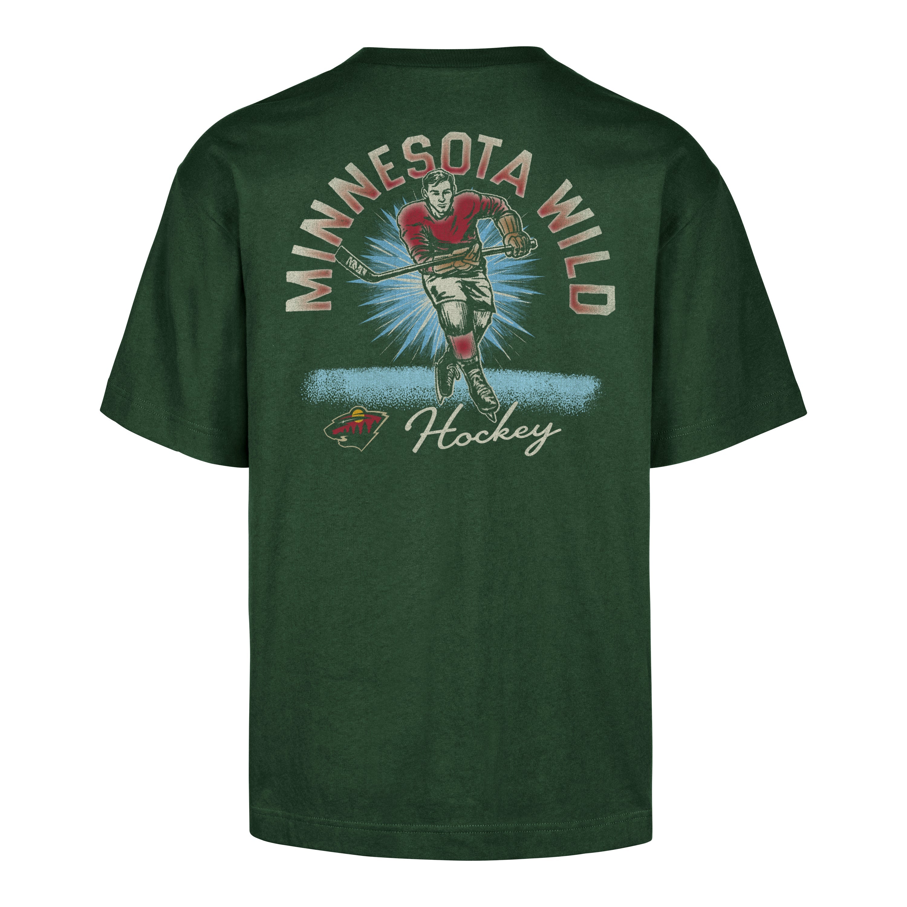 MINNESOTA WILD GAME ON '47 FOUNDATION TEE DARK GREEN