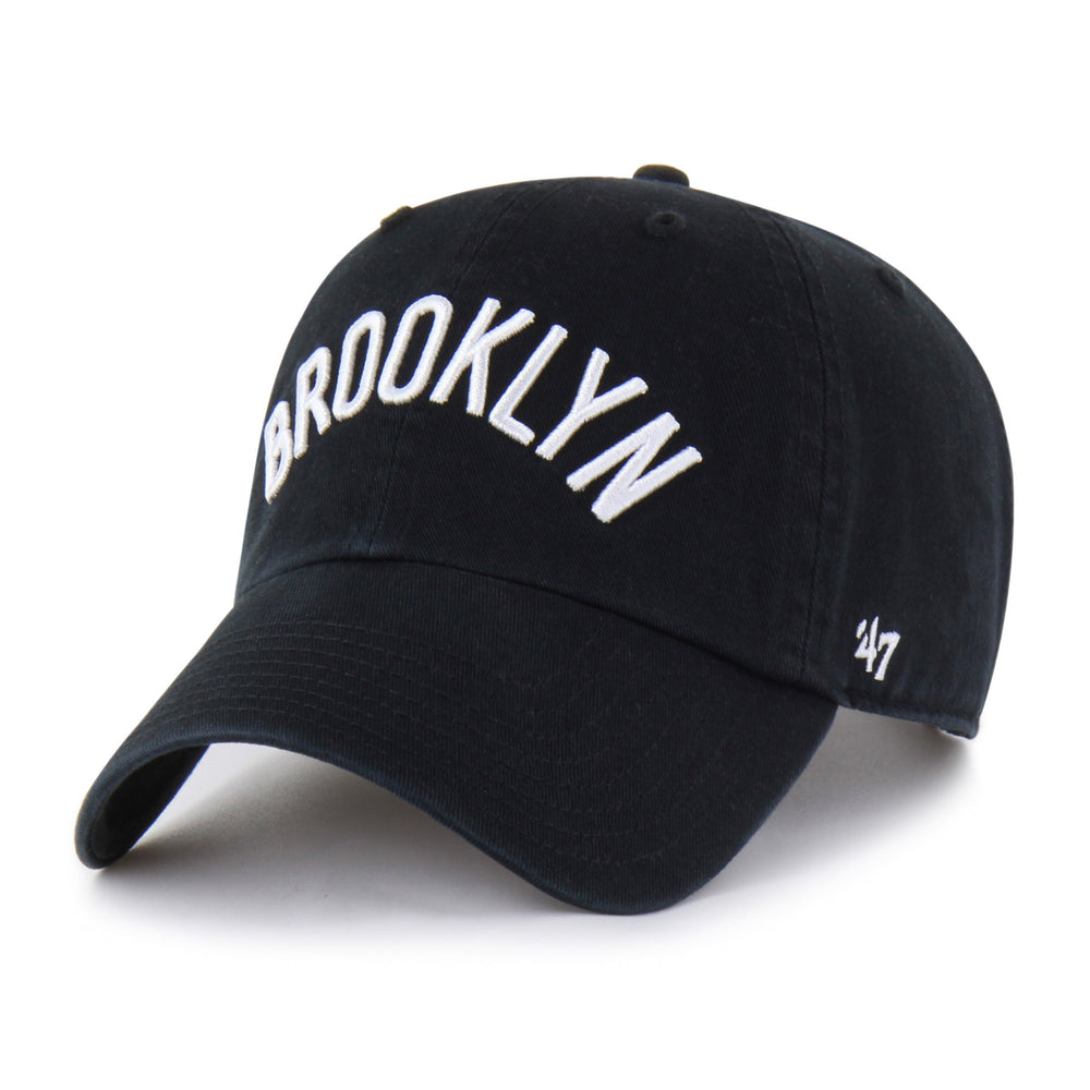 BROOKLYN NETS CITY EDITION SURE SHOT '47 CLEAN UP BLACK