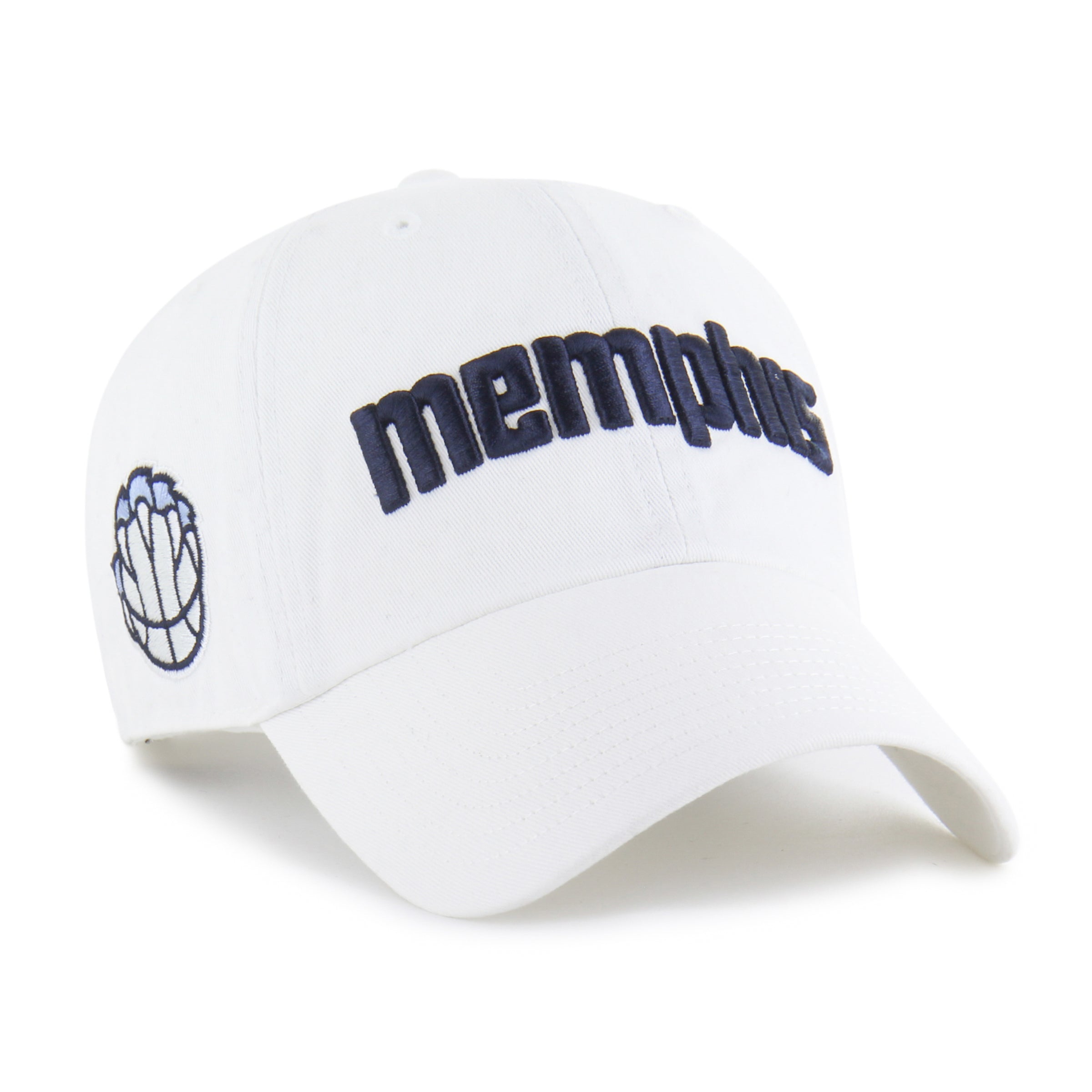 MEMPHIS GRIZZLIES CITY EDITION SURE SHOT '47 CLEAN UP WHITE