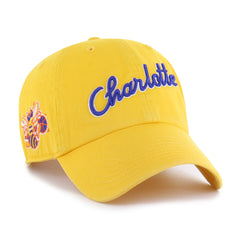 CHARLOTTE HORNETS CITY EDITION SURE SHOT '47 CLEAN UP YELLOW GOLD