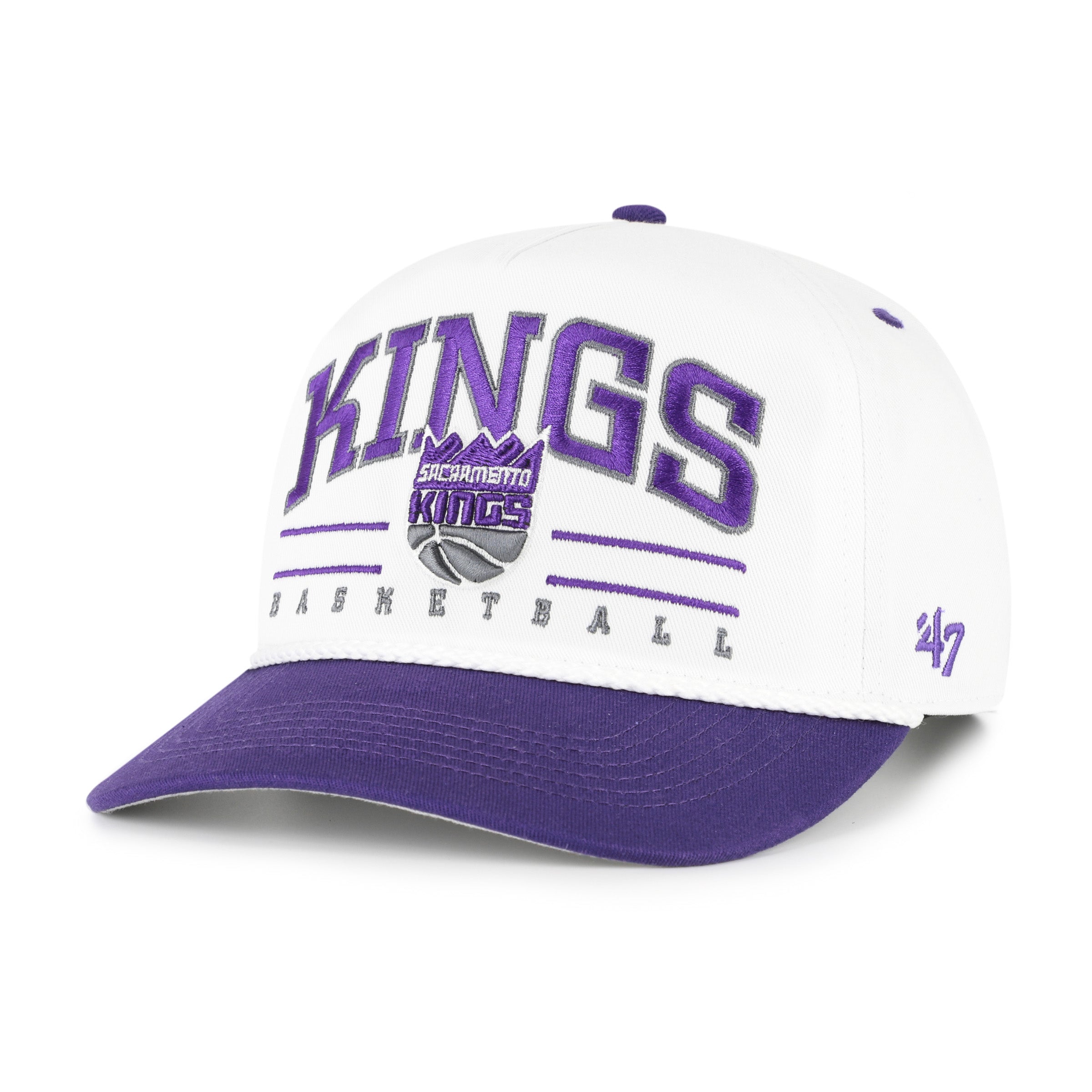 SACRAMENTO KINGS ROSCOE ROPE TWO TONE '47 HITCH WHITE