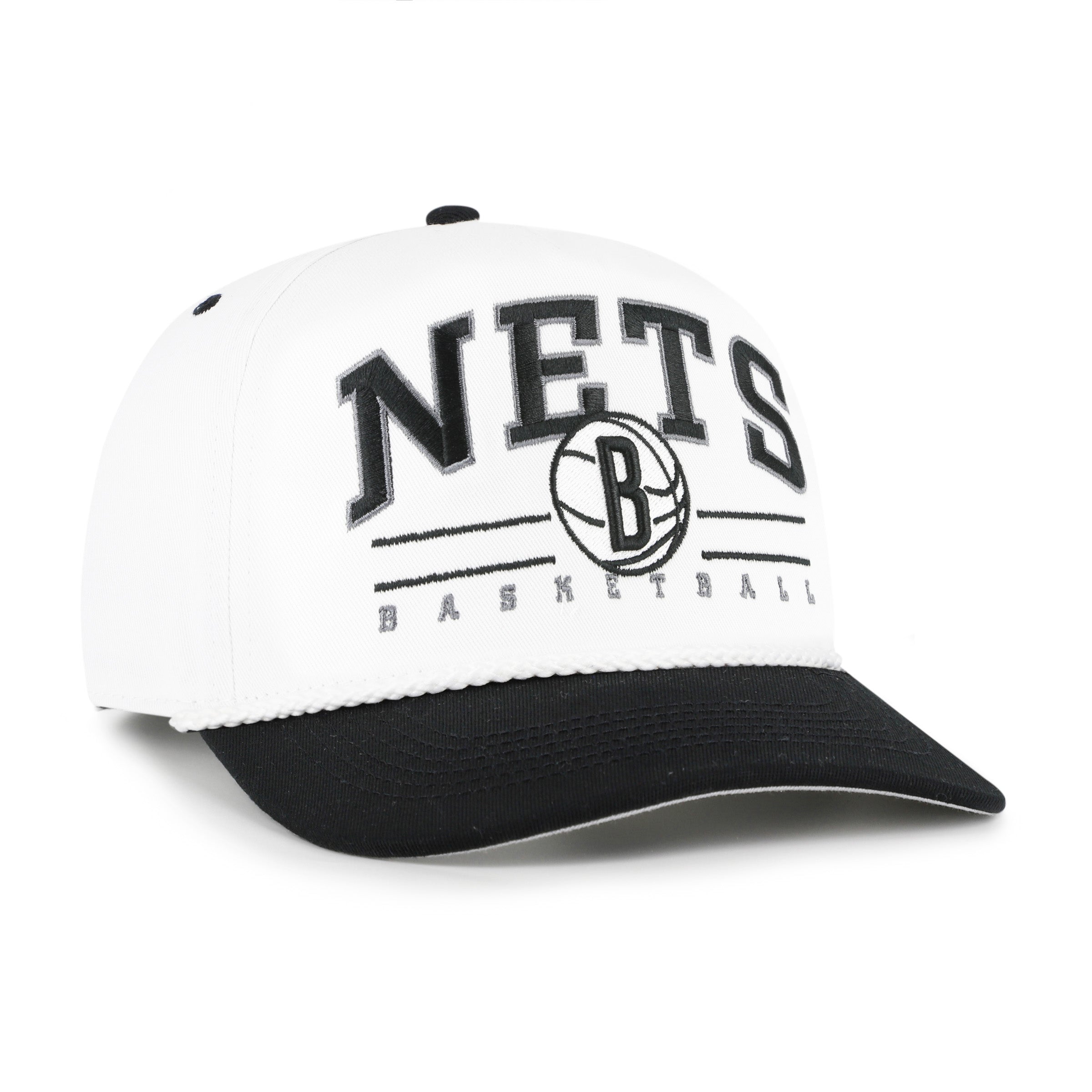 BROOKLYN NETS ROSCOE ROPE TWO TONE '47 HITCH WHITE