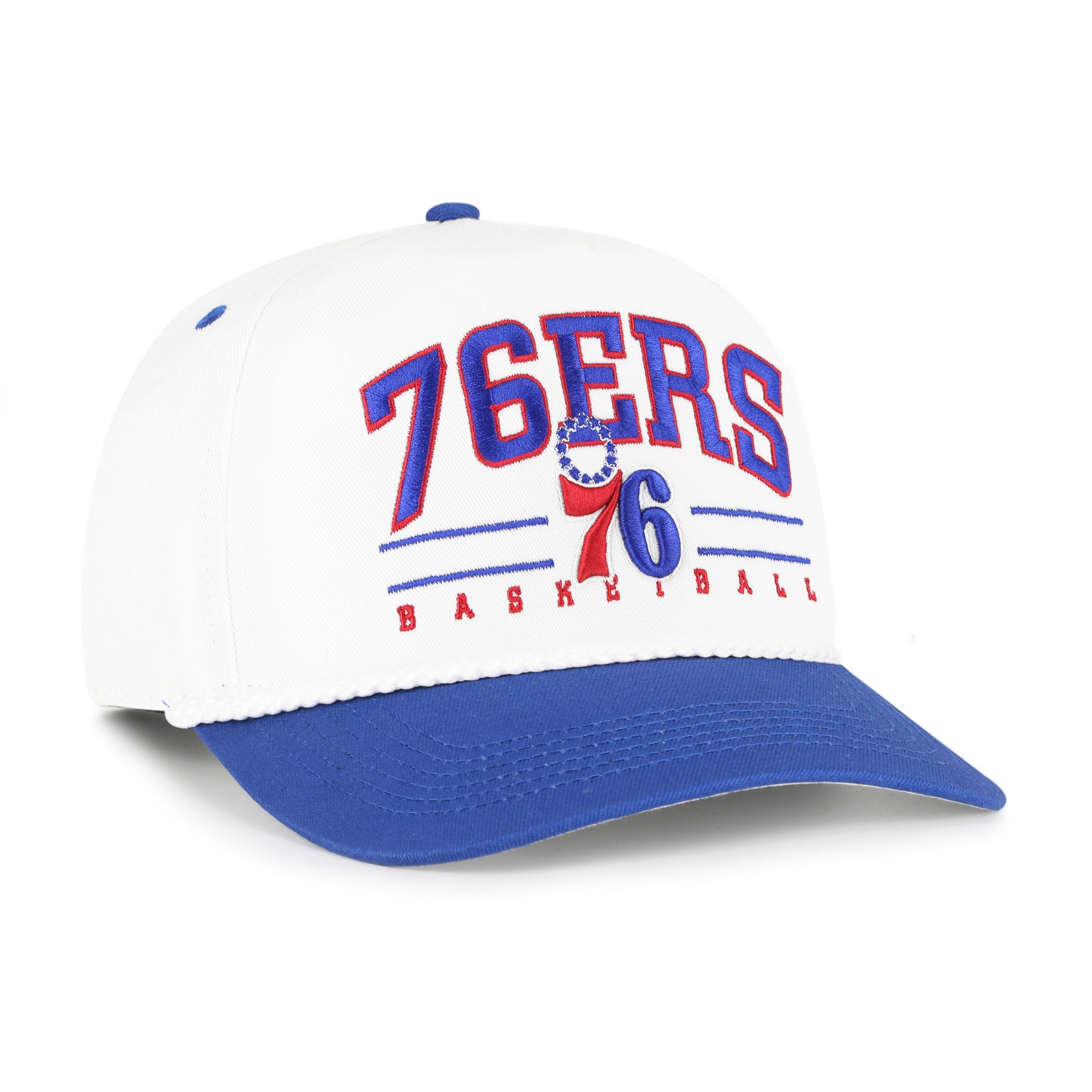 PHILADELPHIA 76ERS ROSCOE ROPE TWO TONE '47 HITCH WHITE