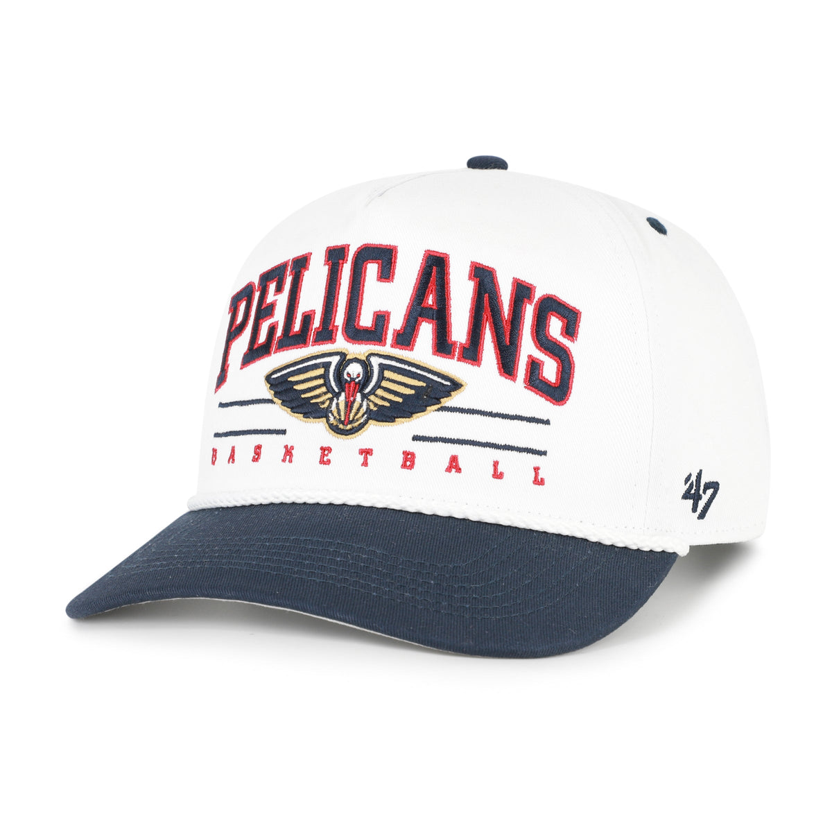 NEW ORLEANS PELICANS ROSCOE ROPE TWO TONE '47 HITCH WHITE