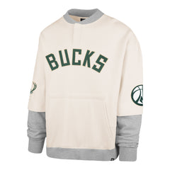 MILWAUKEE BUCKS TRIFECTA '47 DOUBLE LAYERED SNAP CREW CREAM
