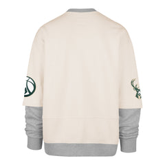 MILWAUKEE BUCKS TRIFECTA '47 DOUBLE LAYERED SNAP CREW CREAM