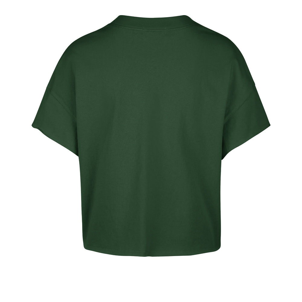 MILWAUKEE BUCKS ELATION OVERSIZED '47 NOTCH NECK TEE WOMENS DARK GREEN