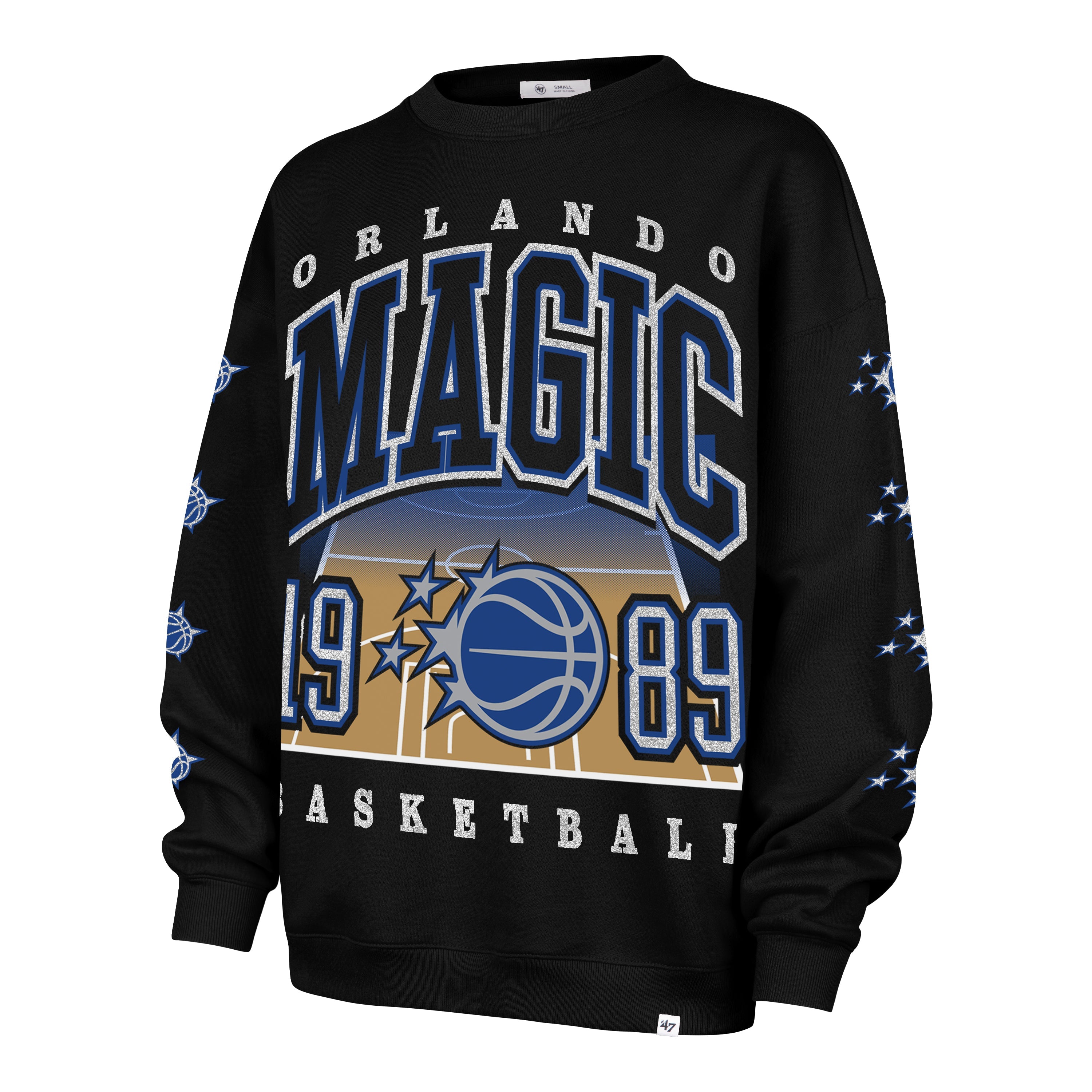 ORLANDO MAGIC GO BIG '47 OVERSIZED CREW WOMENS JET BLACK