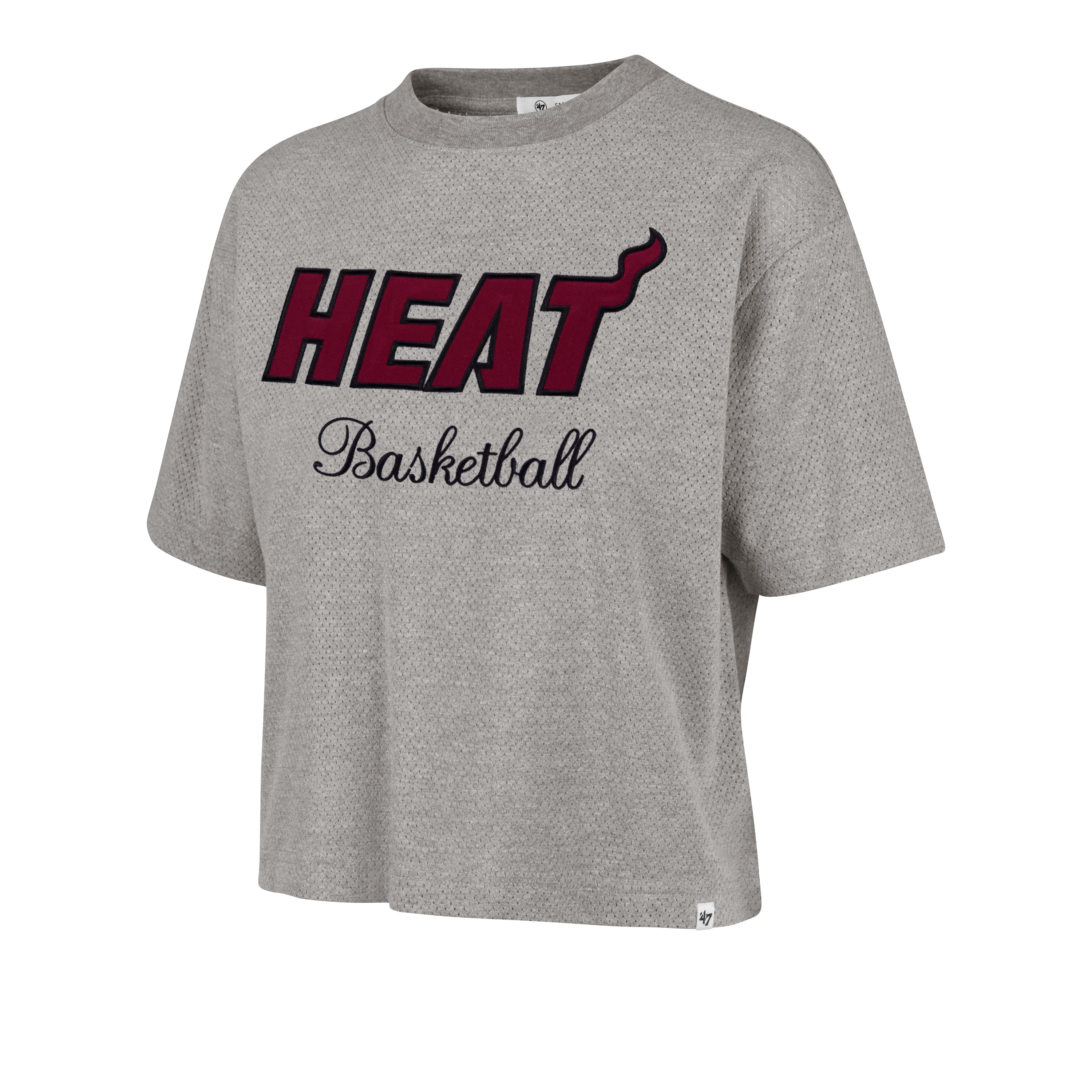 MIAMI HEAT PIVOT DROP NEEDLE '47 CITY TEE WOMENS SLATE GREY