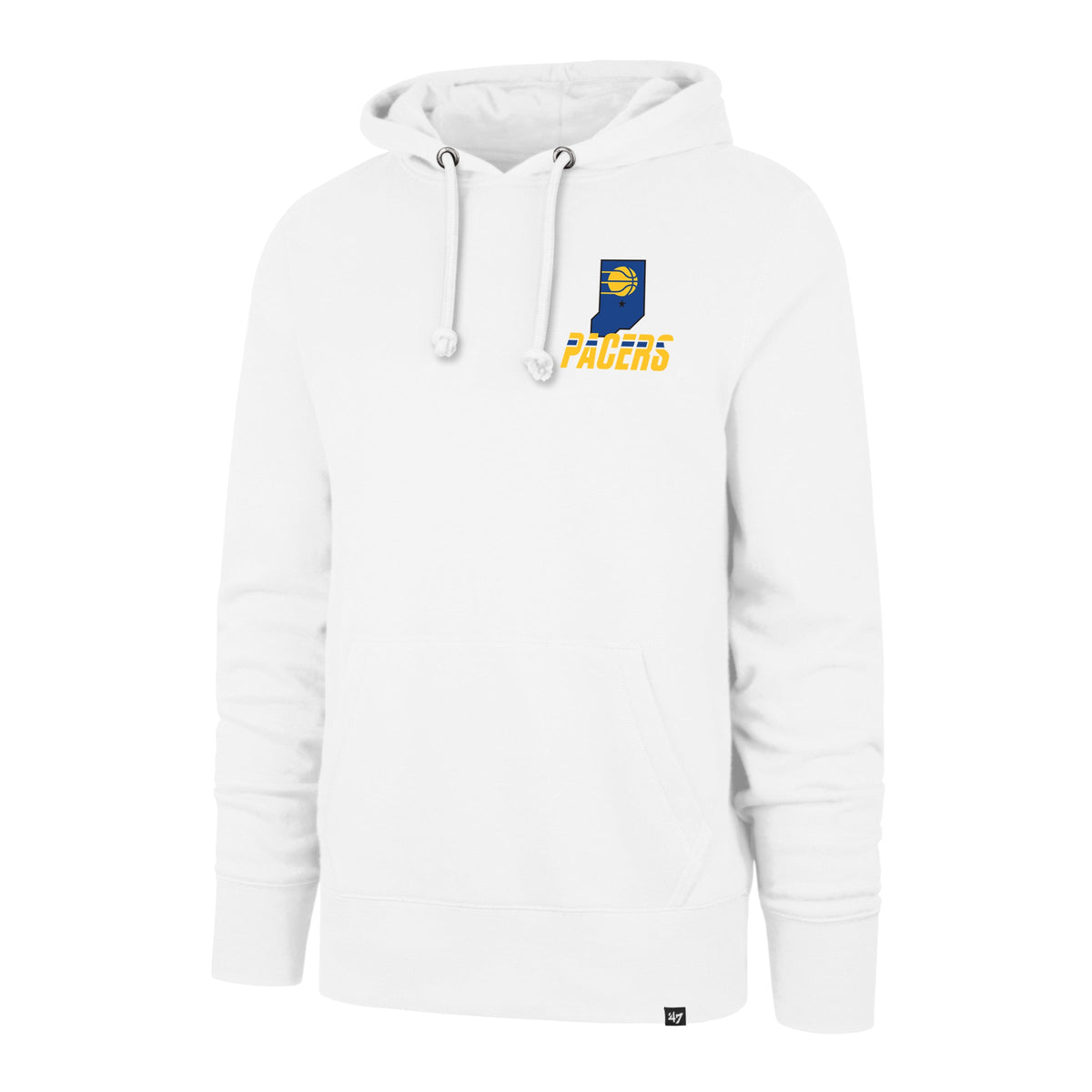INDIANA PACERS CITY EDITION JAB STEP '47 HEADLINE HOOD WHITE WASH