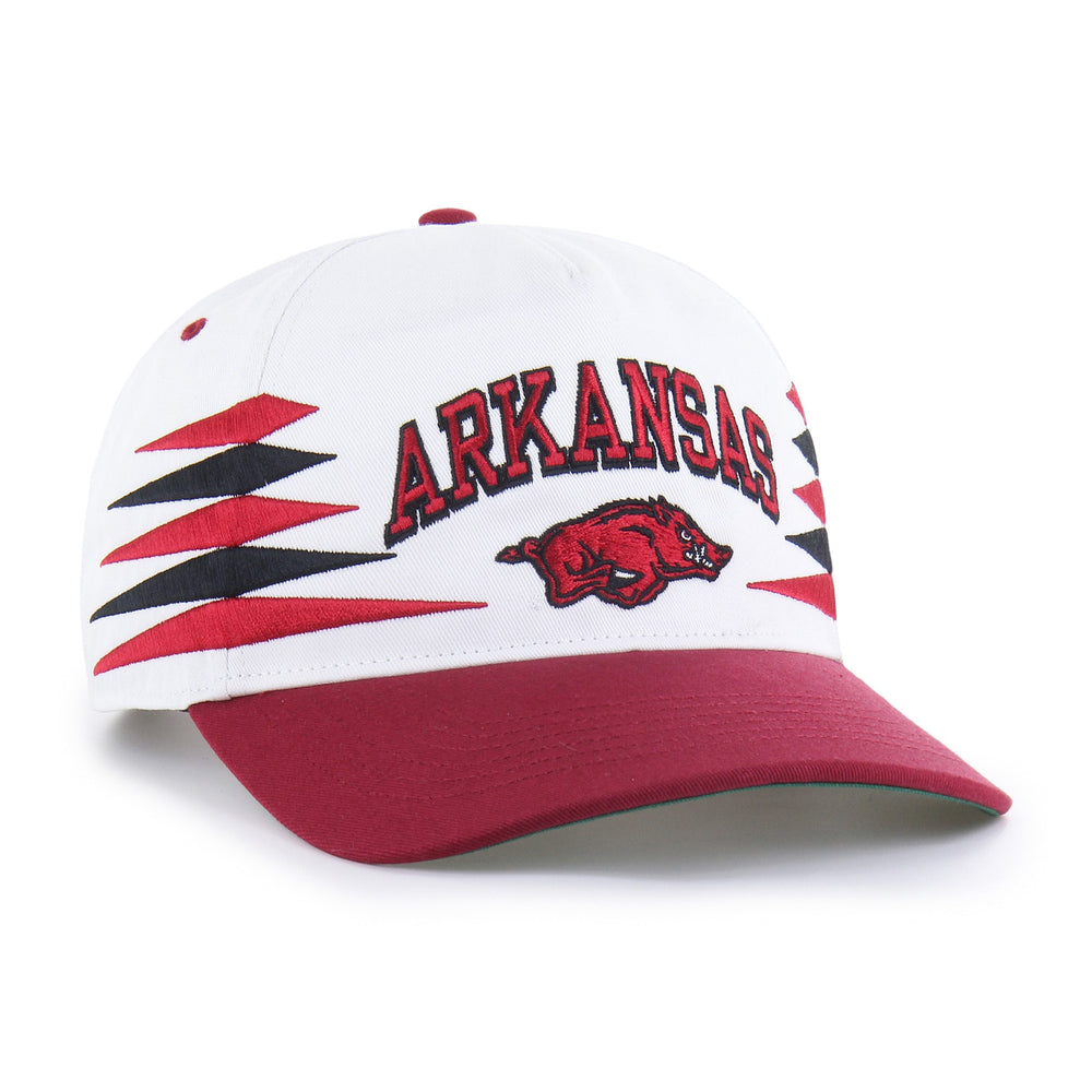 ARKANSAS RAZORBACKS DIAMOND CUT '47 HITCH WHITE
